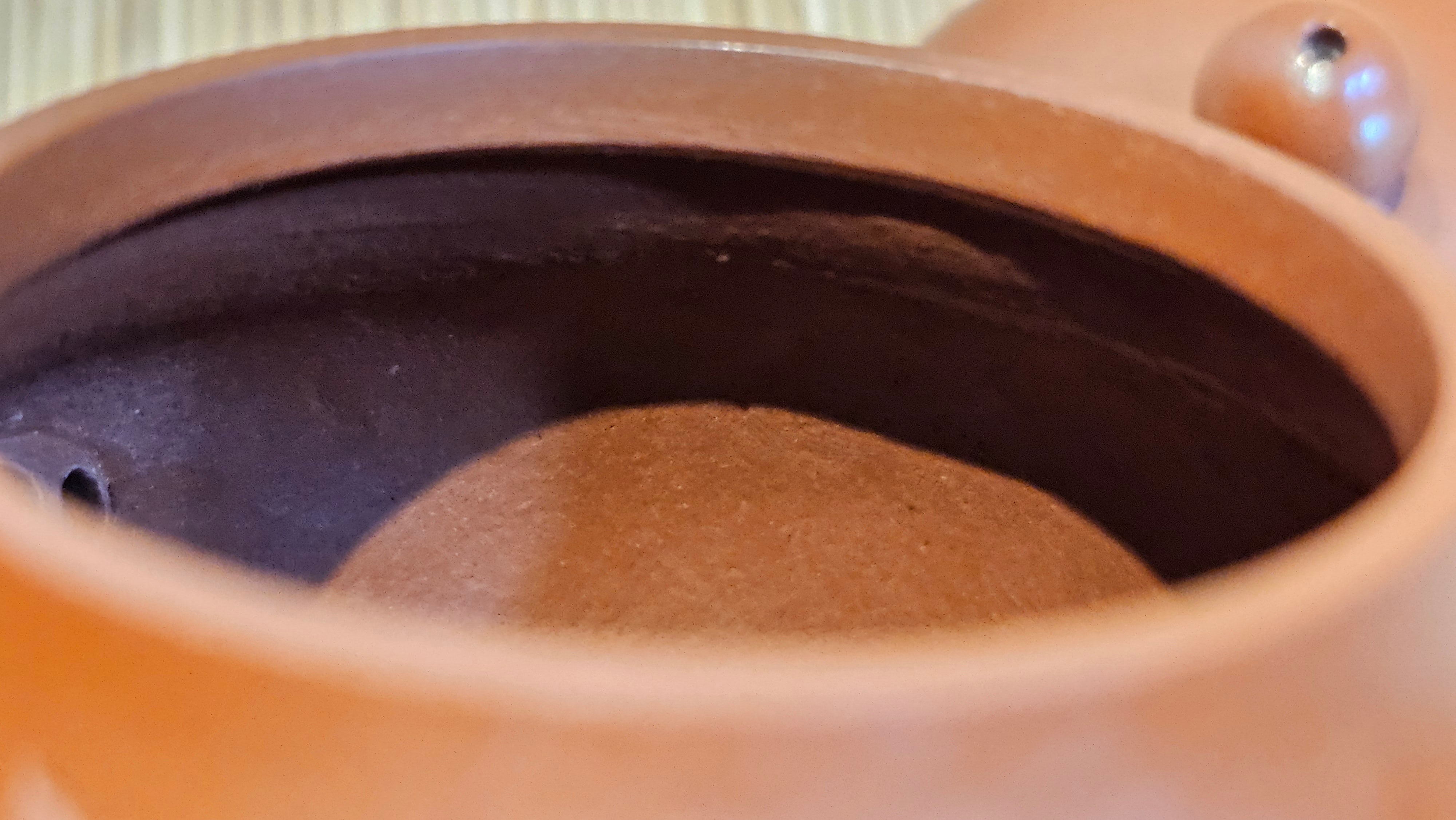 Li Xing 梨形, 166.5ml, Xiao Mei Yao Zhu Ni 小煤窑朱泥 by our Collaborative Craftsman Zhai Yi Yao 翟一耀。"竹韵茶香", 竹刻绘, Engraving of Bamboos and Calligraphy, by Craftsman Yi De Shu 一德书 ~ Congratulations to Mr R.V., 1054hrs 12th Apr, Garden Grove, CA.