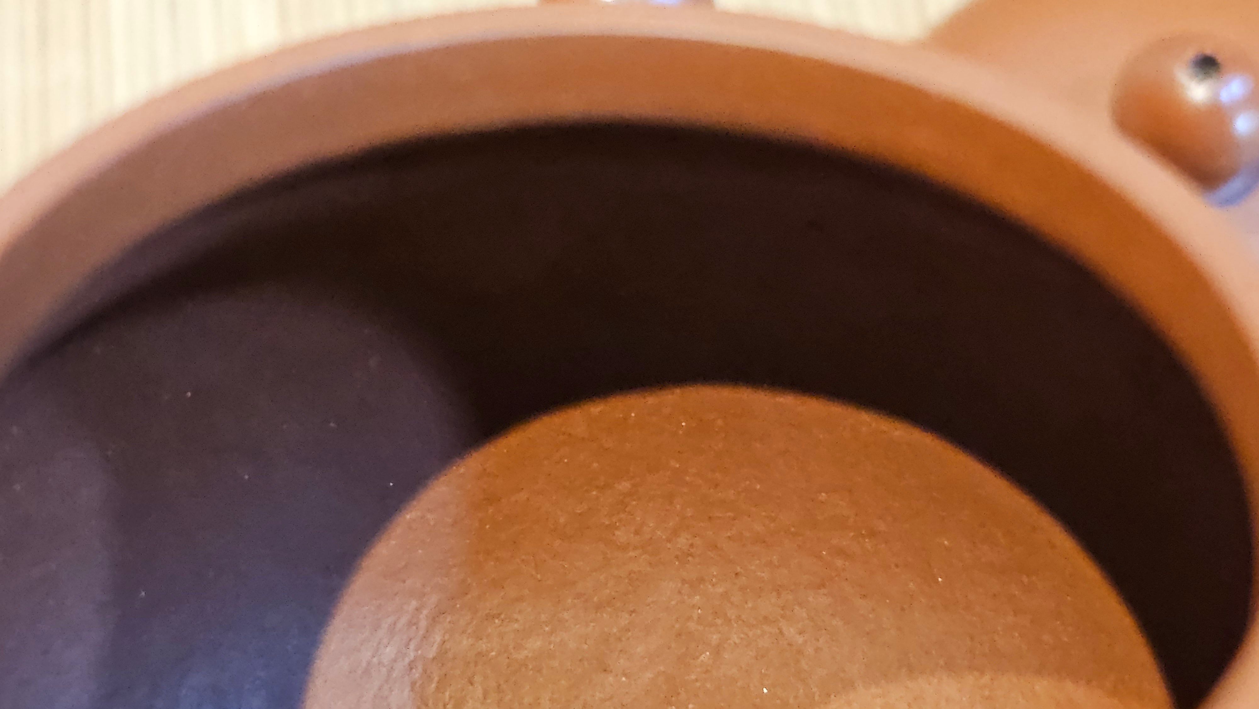 Li Xing 梨形, 166.5ml, Xiao Mei Yao Zhu Ni 小煤窑朱泥 by our Collaborative Craftsman Zhai Yi Yao 翟一耀。"竹韵茶香", 竹刻绘, Engraving of Bamboos and Calligraphy, by Craftsman Yi De Shu 一德书 ~ Congratulations to Mr R.V., 1054hrs 12th Apr, Garden Grove, CA.