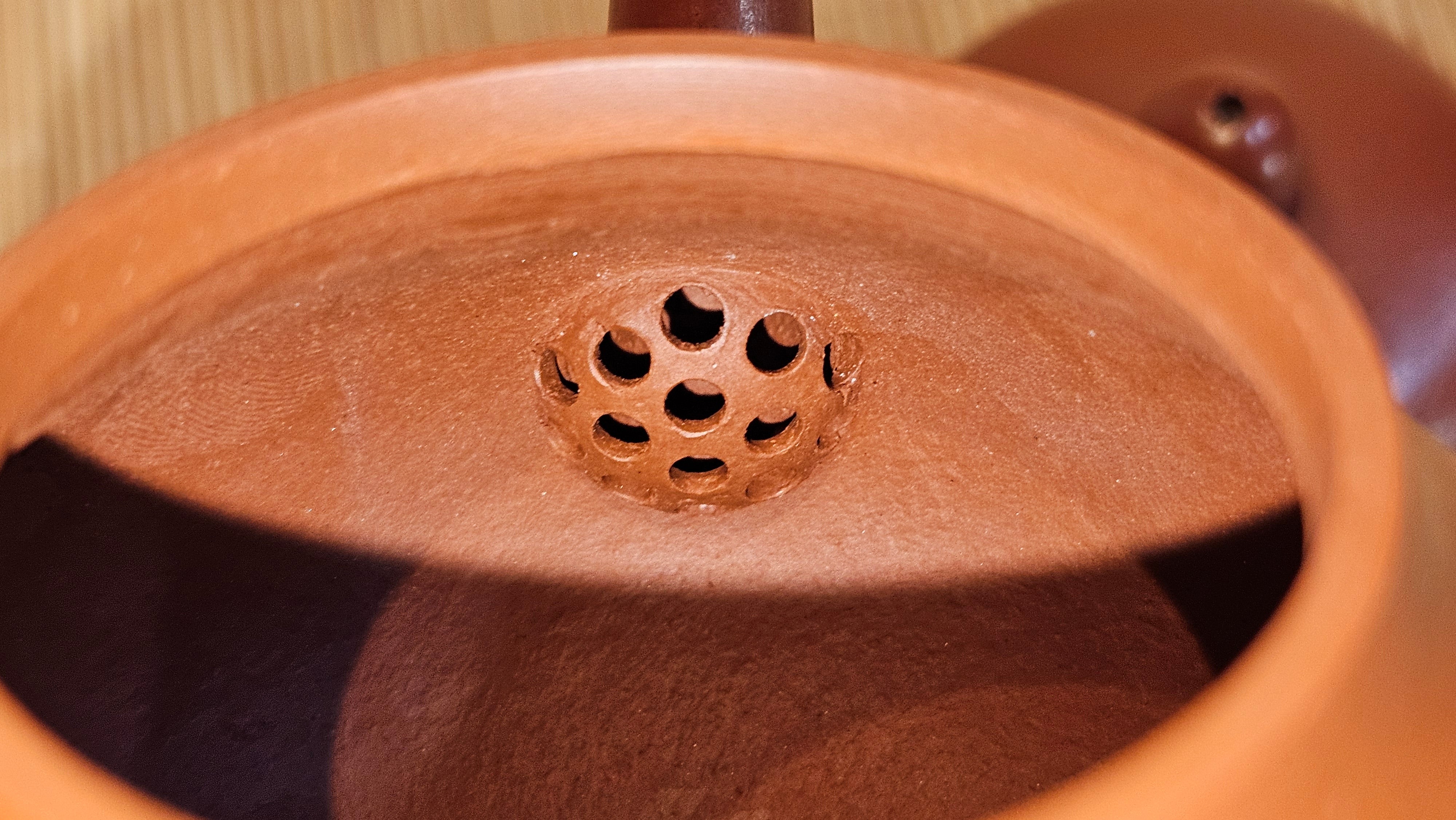 Li Xing 梨形, 166.5ml, Xiao Mei Yao Zhu Ni 小煤窑朱泥 by our Collaborative Craftsman Zhai Yi Yao 翟一耀。"竹韵茶香", 竹刻绘, Engraving of Bamboos and Calligraphy, by Craftsman Yi De Shu 一德书 ~ Congratulations to Mr R.V., 1054hrs 12th Apr, Garden Grove, CA.