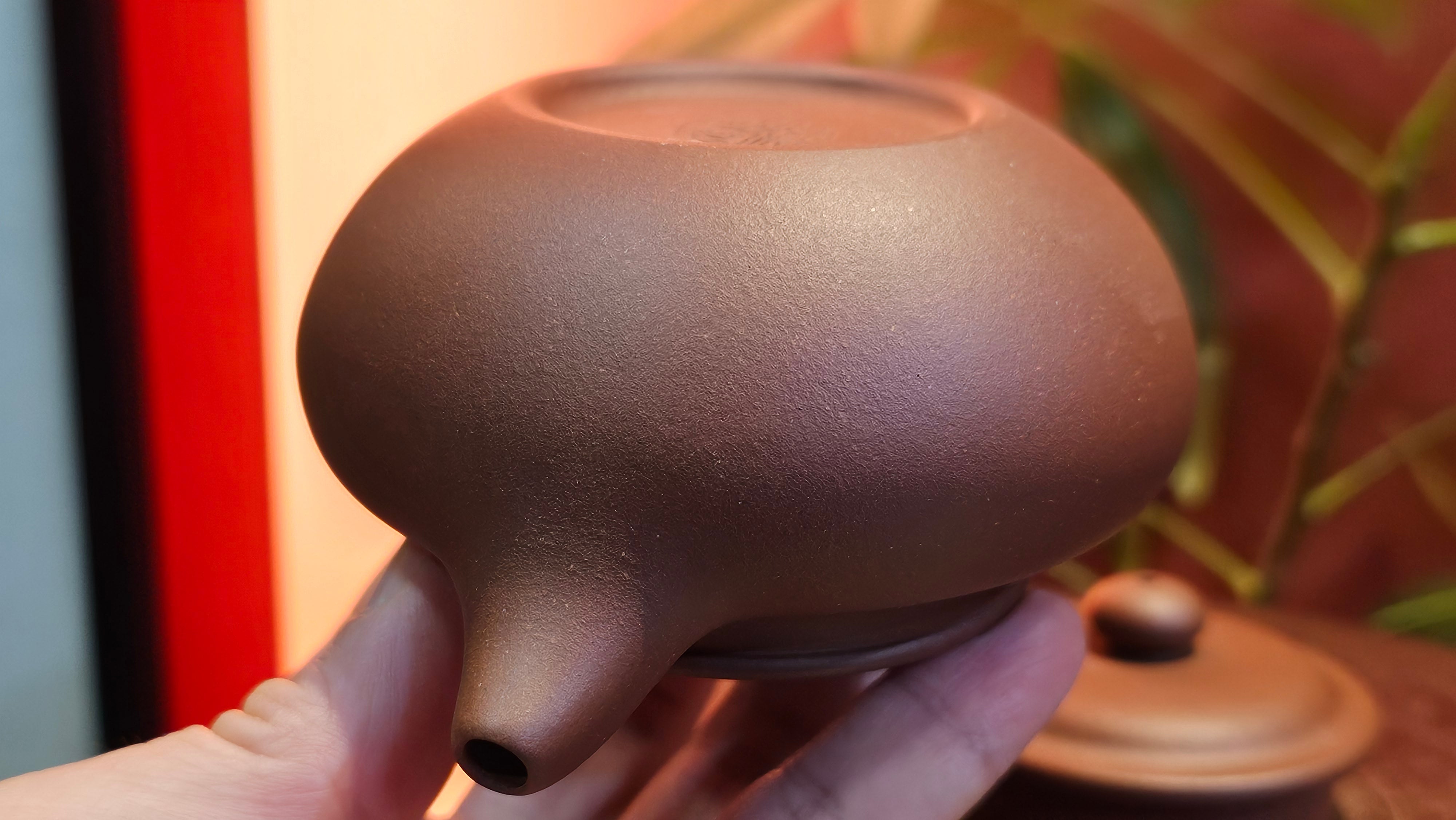 Fang Gu 仿古, 210.3ml, Di Cao Qing Zi Ni 底槽青紫泥, by our Collaborative Craftsman Chen Fa Chu 陈法初 ~ Congratulations to Mr T.B., 2112hrs, Los Angeles, CA.