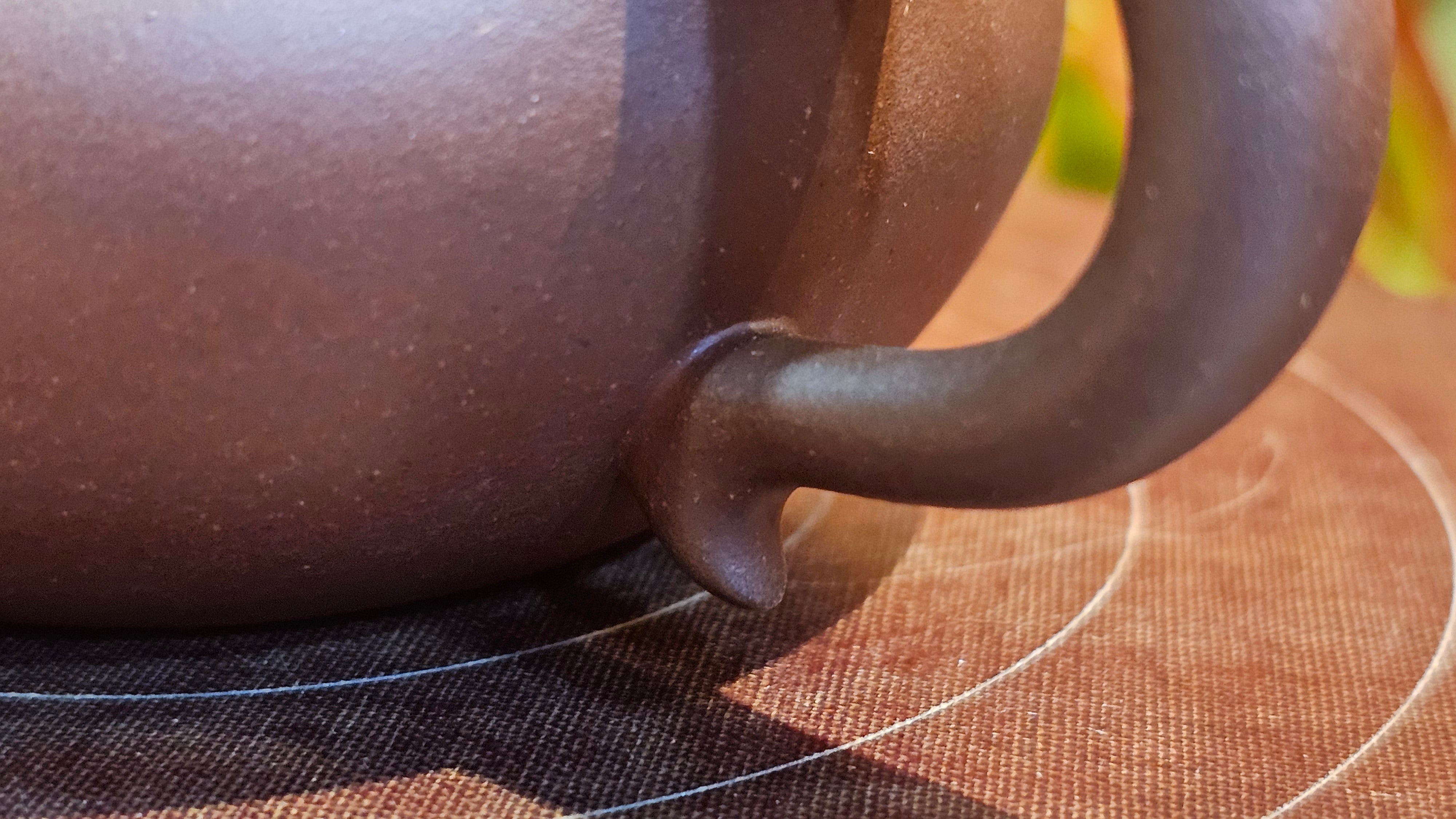 Fang Gu 仿古, 210.3ml, Di Cao Qing Zi Ni 底槽青紫泥, by our Collaborative Craftsman Chen Fa Chu 陈法初 ~ Congratulations to Mr T.B., 2112hrs, Los Angeles, CA.