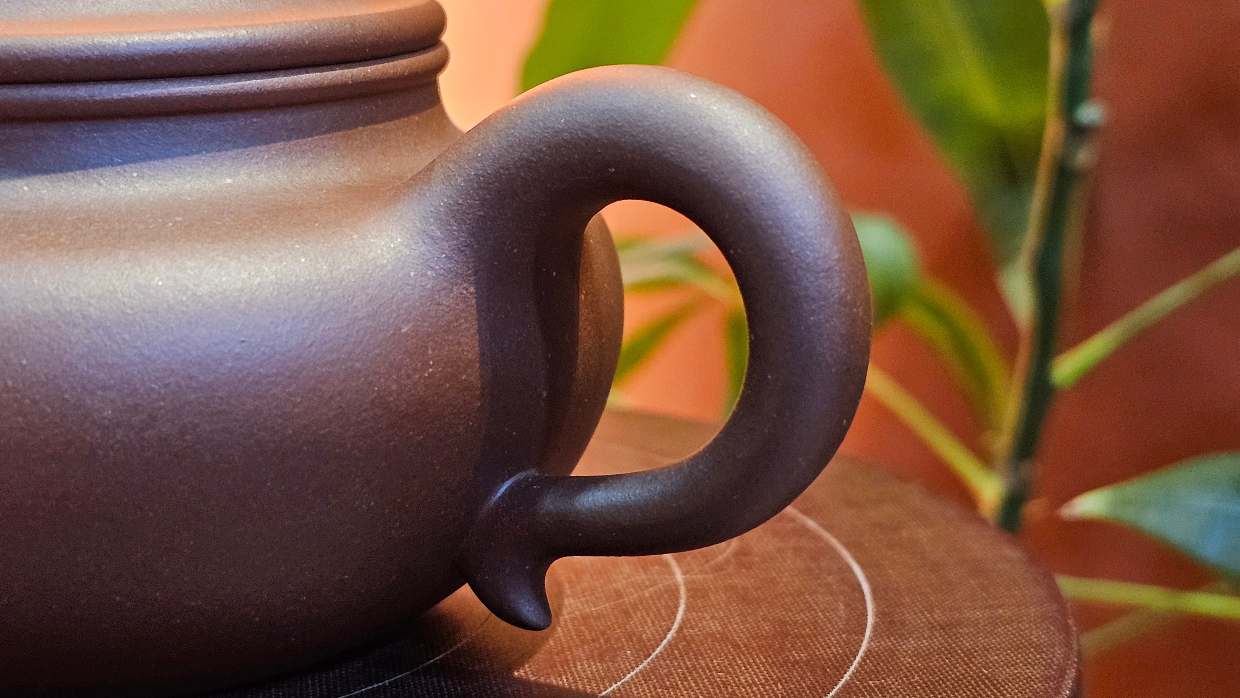 Fang Gu 仿古, 210.3ml, Di Cao Qing Zi Ni 底槽青紫泥, by our Collaborative Craftsman Chen Fa Chu 陈法初 ~ Congratulations to Mr T.B., 2112hrs, Los Angeles, CA.