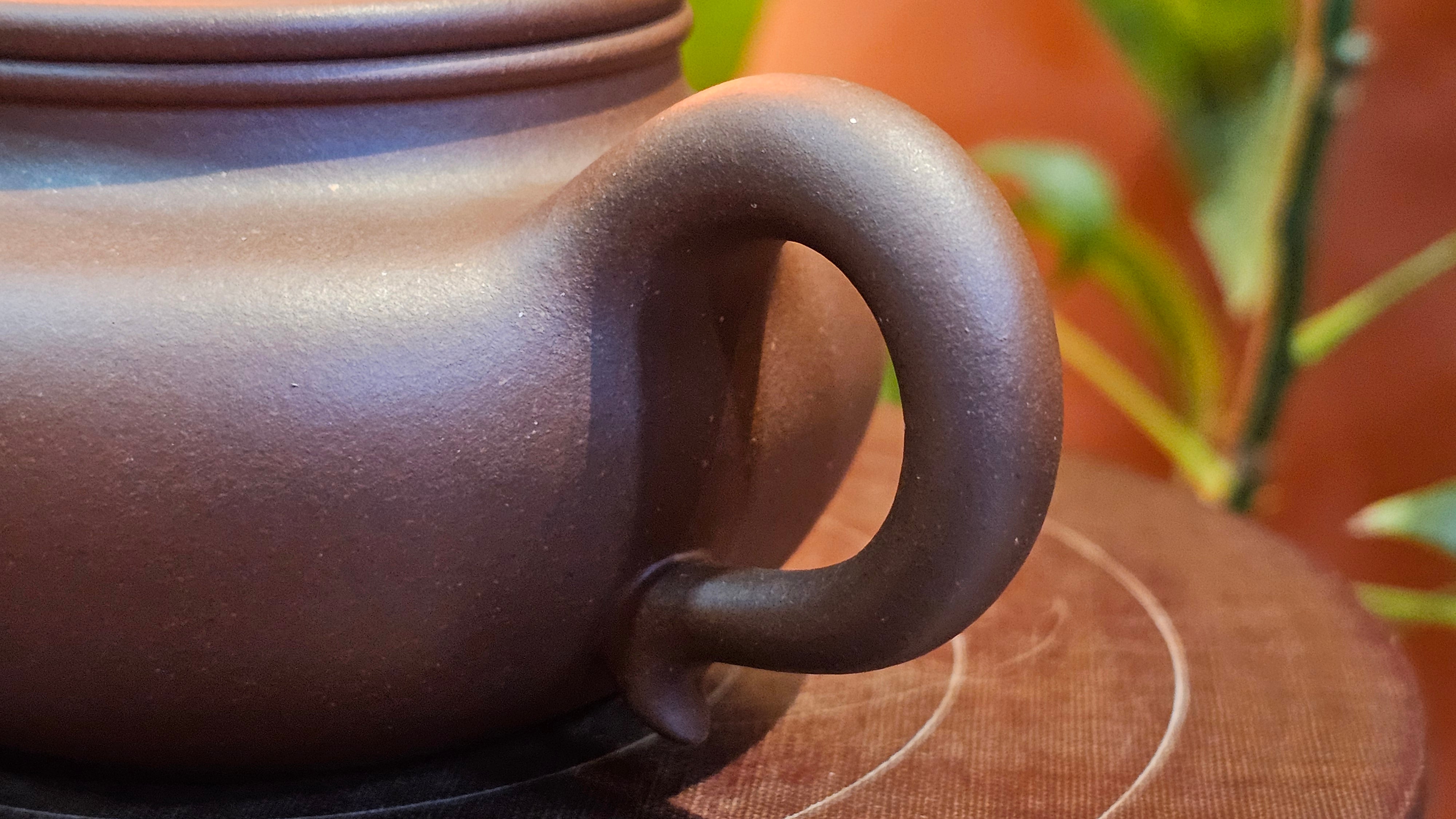 Fang Gu 仿古, 210.3ml, Di Cao Qing Zi Ni 底槽青紫泥, by our Collaborative Craftsman Chen Fa Chu 陈法初 ~ Congratulations to Mr T.B., 2112hrs, Los Angeles, CA.