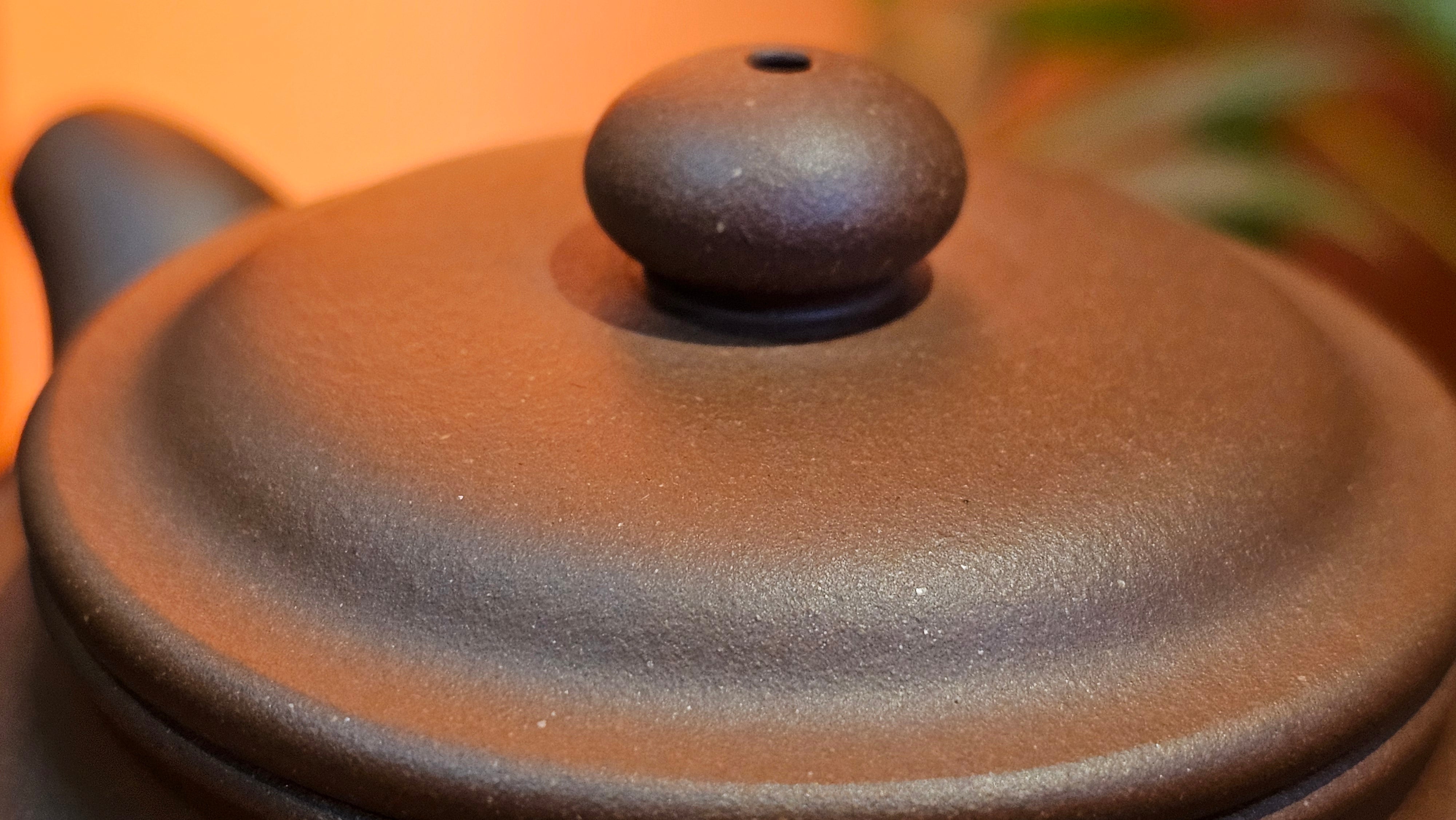 Fang Gu 仿古, 210.3ml, Di Cao Qing Zi Ni 底槽青紫泥, by our Collaborative Craftsman Chen Fa Chu 陈法初 ~ Congratulations to Mr T.B., 2112hrs, Los Angeles, CA.