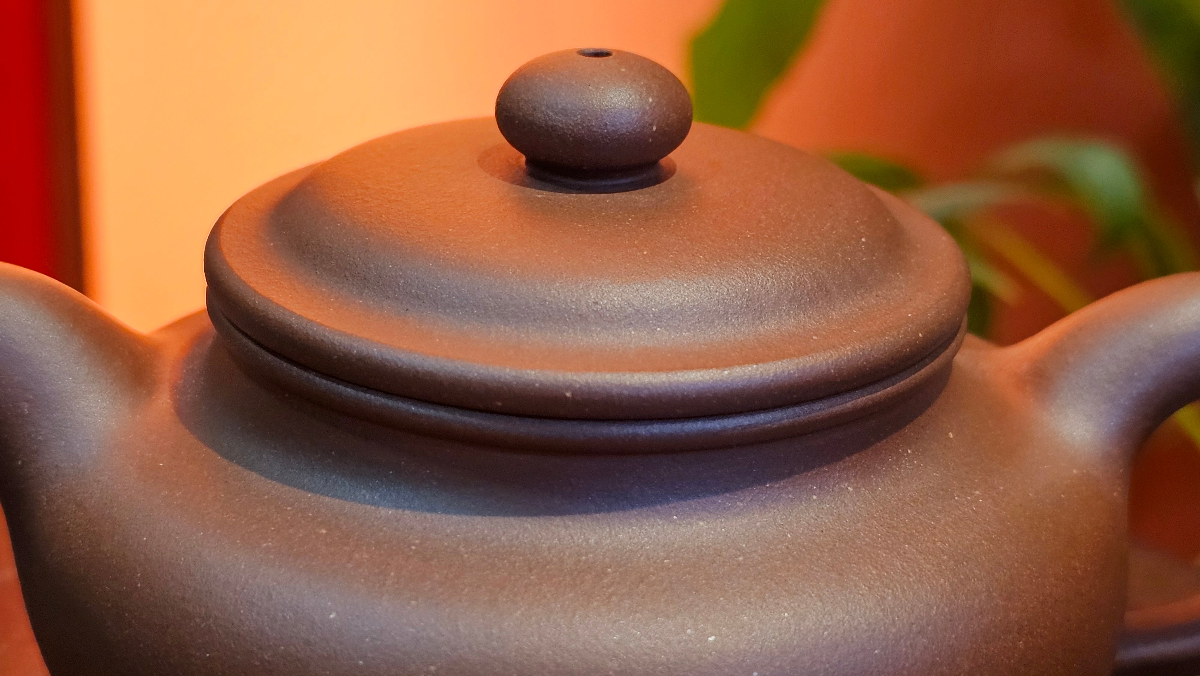 Fang Gu 仿古, 210.3ml, Di Cao Qing Zi Ni 底槽青紫泥, by our Collaborative Craftsman Chen Fa Chu 陈法初 ~ Congratulations to Mr T.B., 2112hrs, Los Angeles, CA.