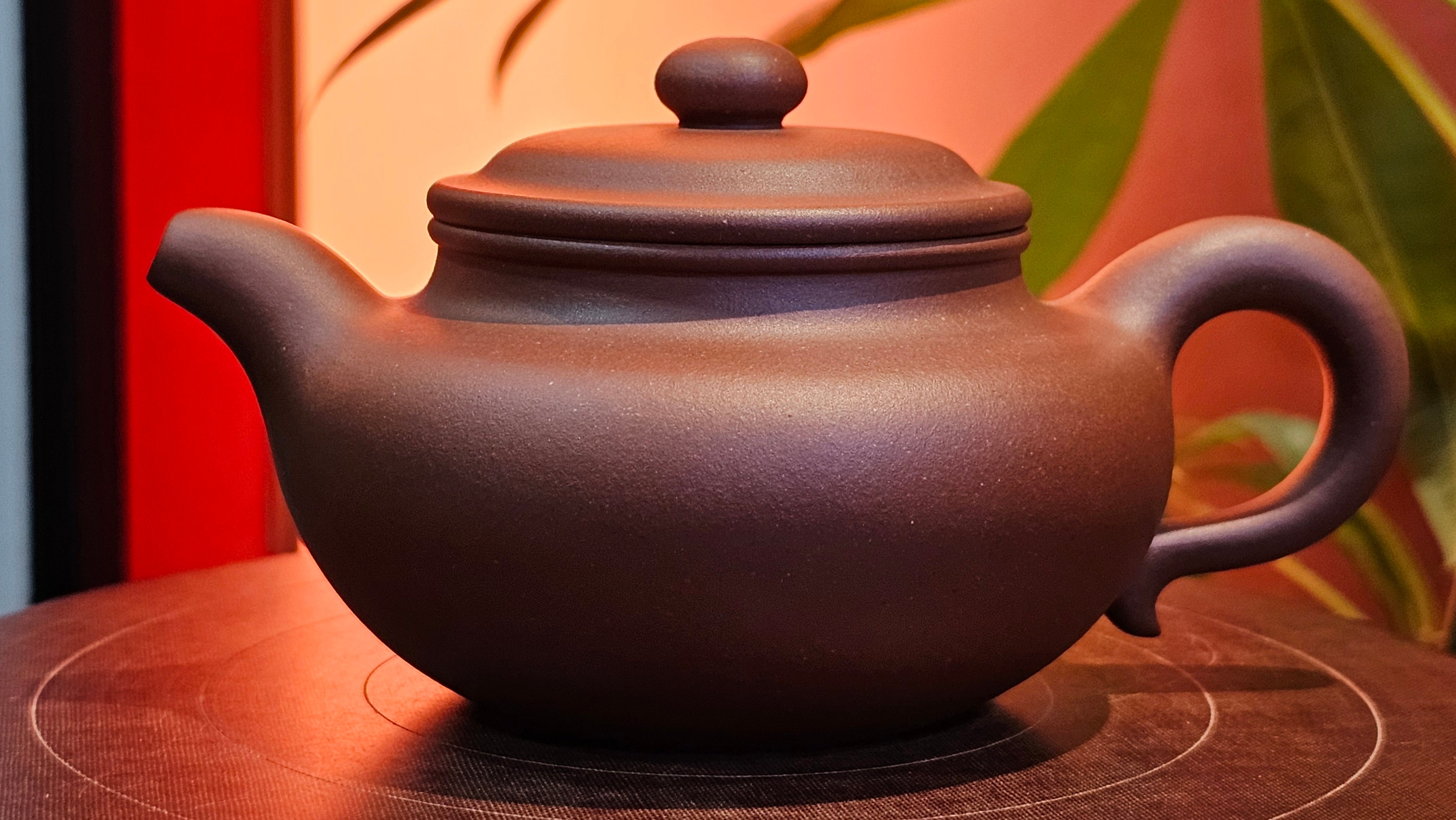 Fang Gu 仿古, 210.3ml, Di Cao Qing Zi Ni 底槽青紫泥, by our Collaborative Craftsman Chen Fa Chu 陈法初 ~ Congratulations to Mr T.B., 2112hrs, Los Angeles, CA.