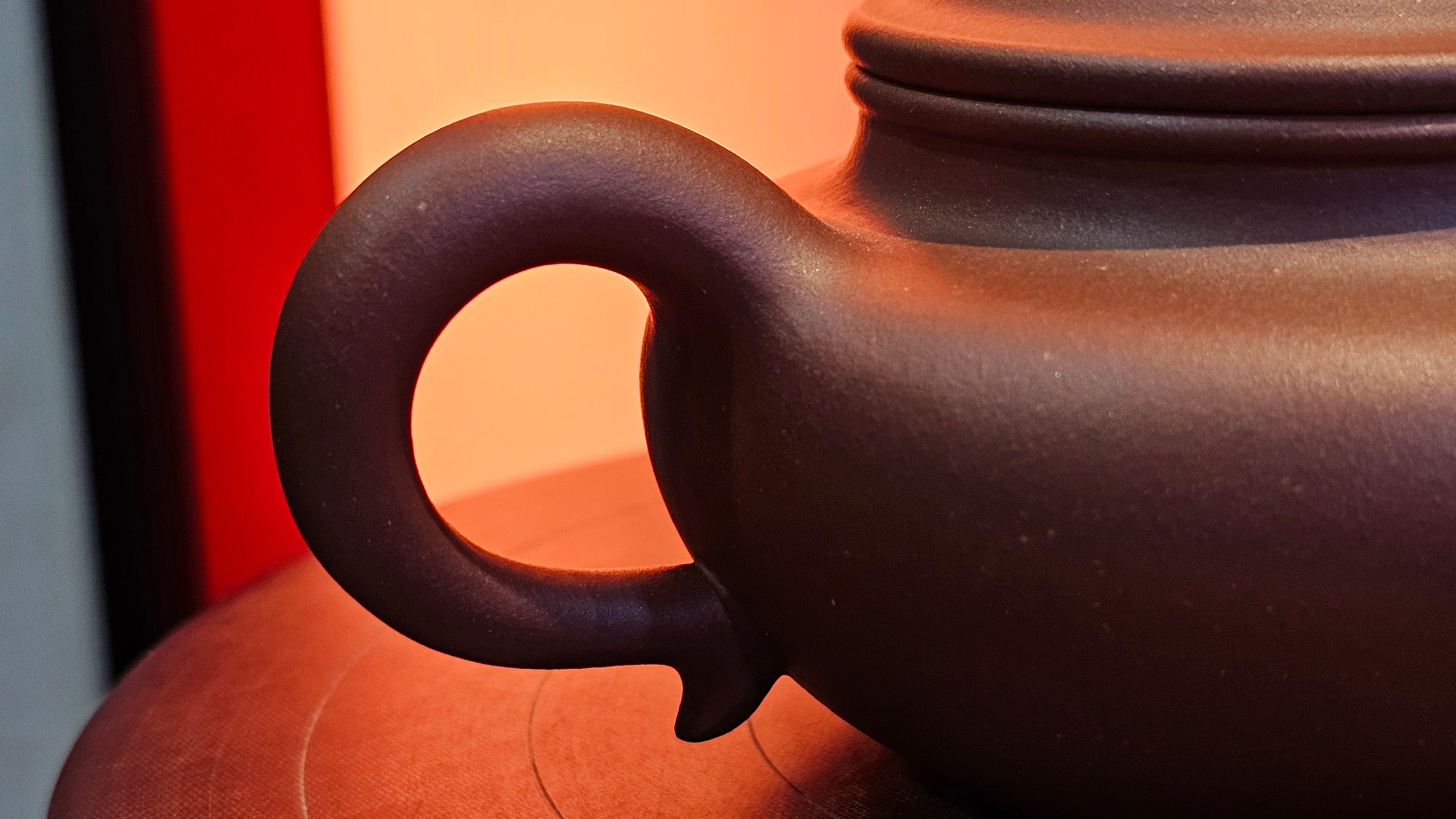 Fang Gu 仿古, 210.3ml, Di Cao Qing Zi Ni 底槽青紫泥, by our Collaborative Craftsman Chen Fa Chu 陈法初 ~ Congratulations to Mr T.B., 2112hrs, Los Angeles, CA.