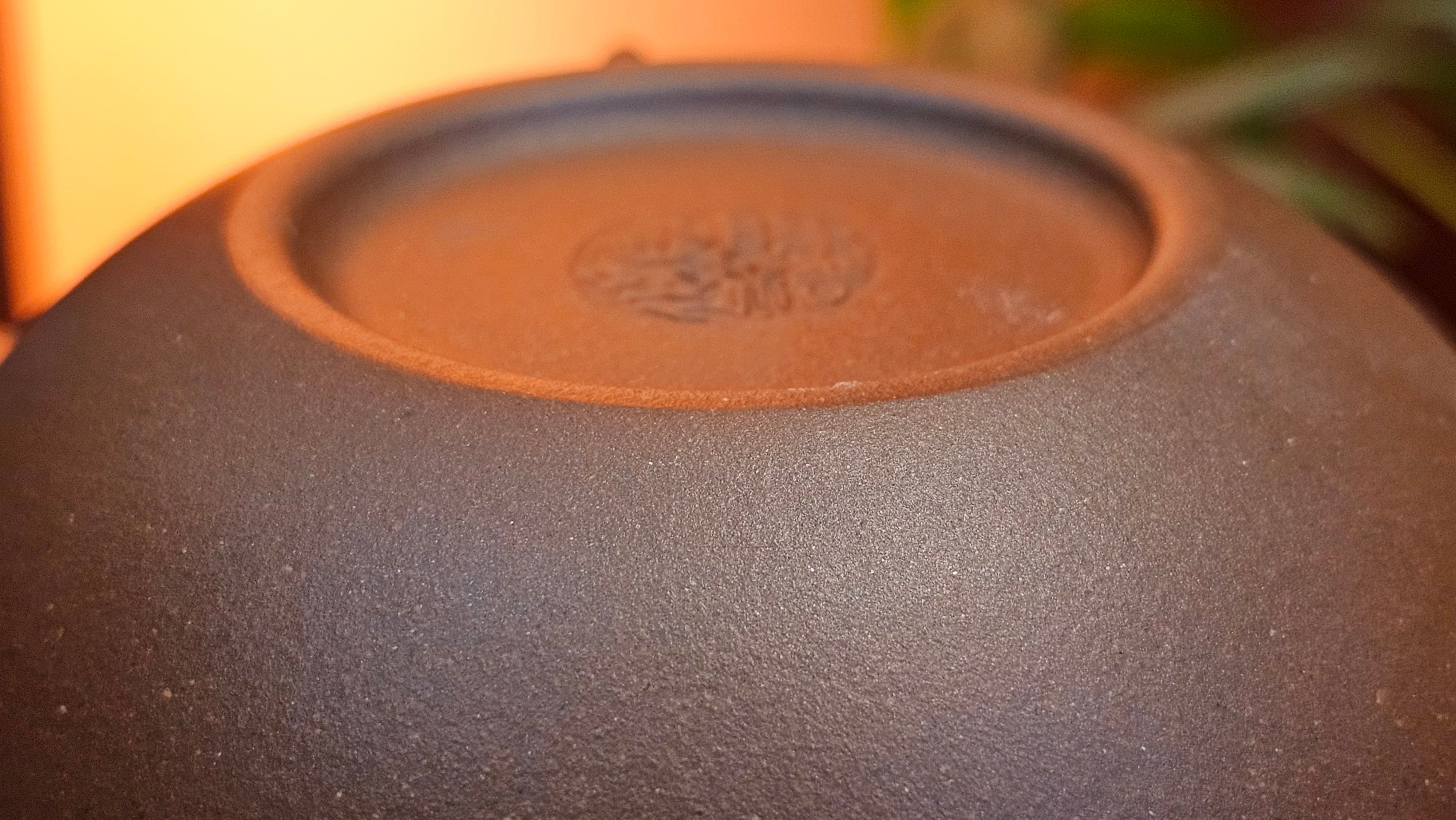 Fang Gu 仿古, 210.3ml, Di Cao Qing Zi Ni 底槽青紫泥, by our Collaborative Craftsman Chen Fa Chu 陈法初 ~ Congratulations to Mr T.B., 2112hrs, Los Angeles, CA.