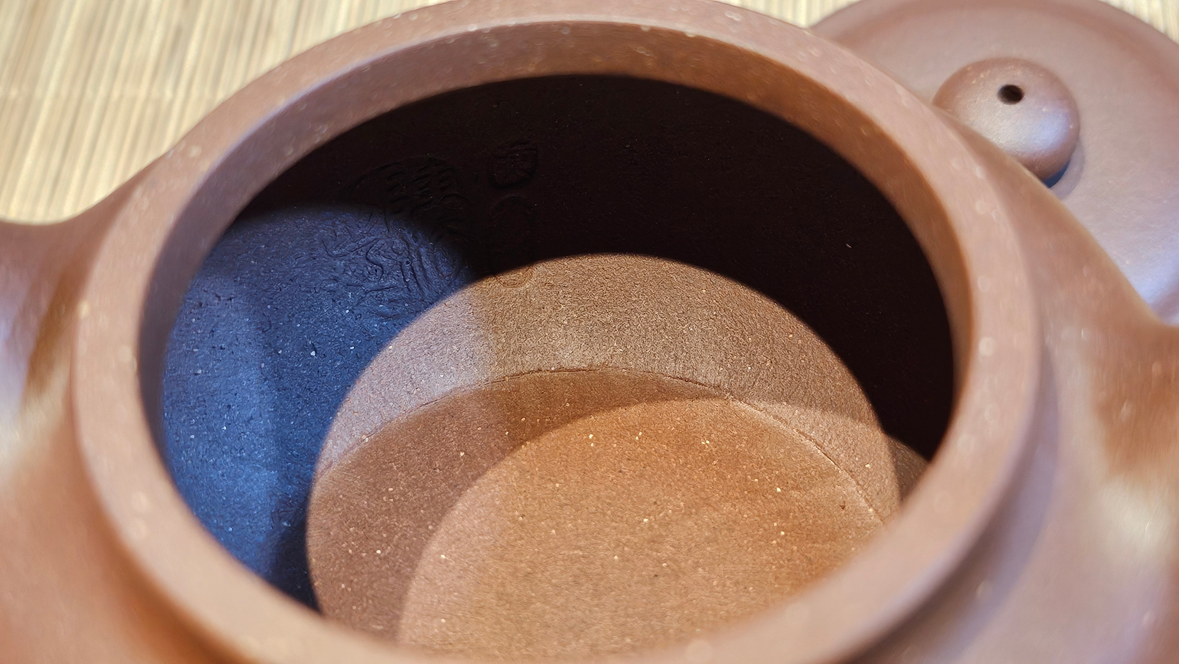 Fang Gu 仿古, 210.3ml, Di Cao Qing Zi Ni 底槽青紫泥, by our Collaborative Craftsman Chen Fa Chu 陈法初 ~ Congratulations to Mr T.B., 2112hrs, Los Angeles, CA.