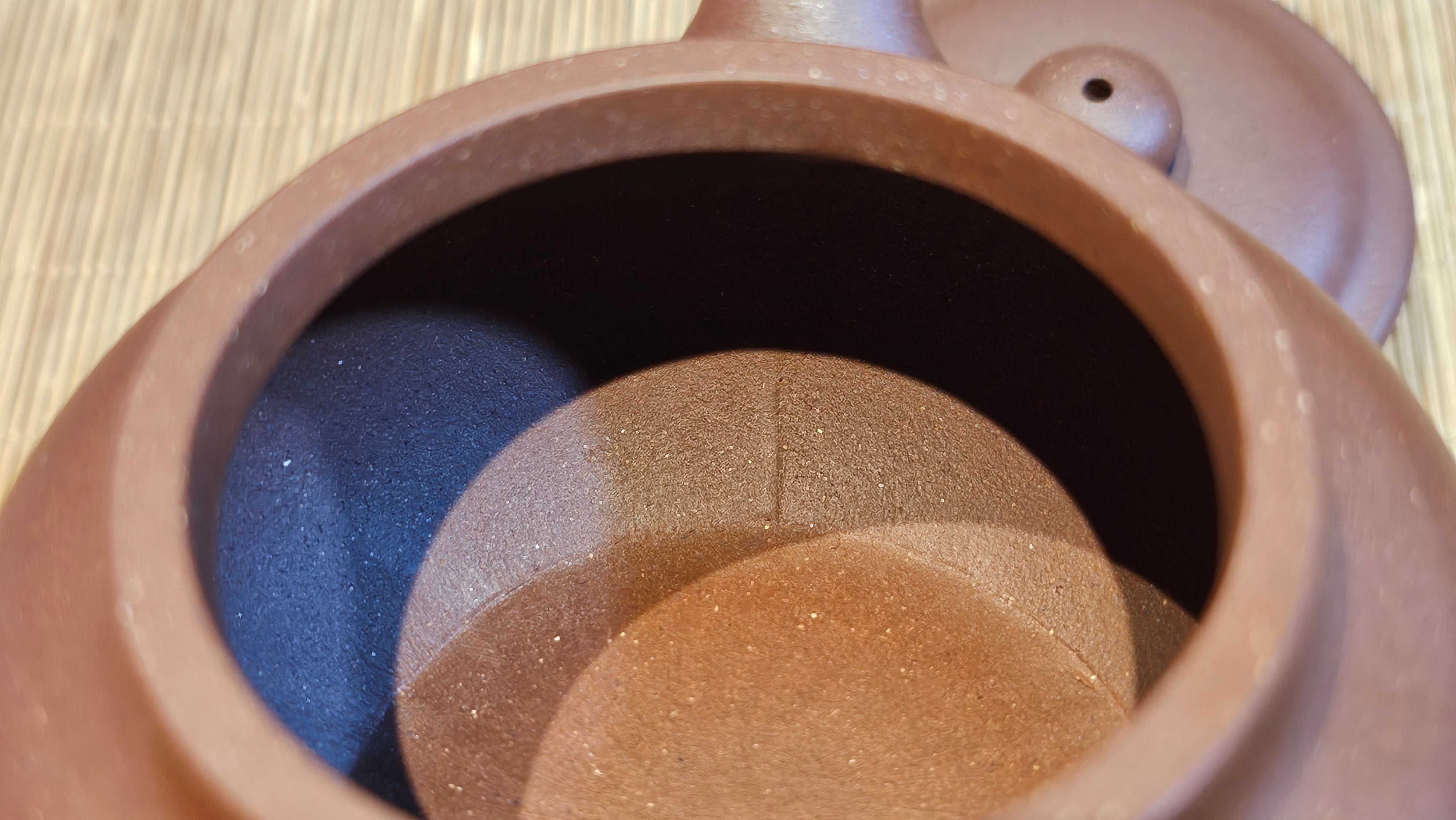 Fang Gu 仿古, 210.3ml, Di Cao Qing Zi Ni 底槽青紫泥, by our Collaborative Craftsman Chen Fa Chu 陈法初 ~ Congratulations to Mr T.B., 2112hrs, Los Angeles, CA.