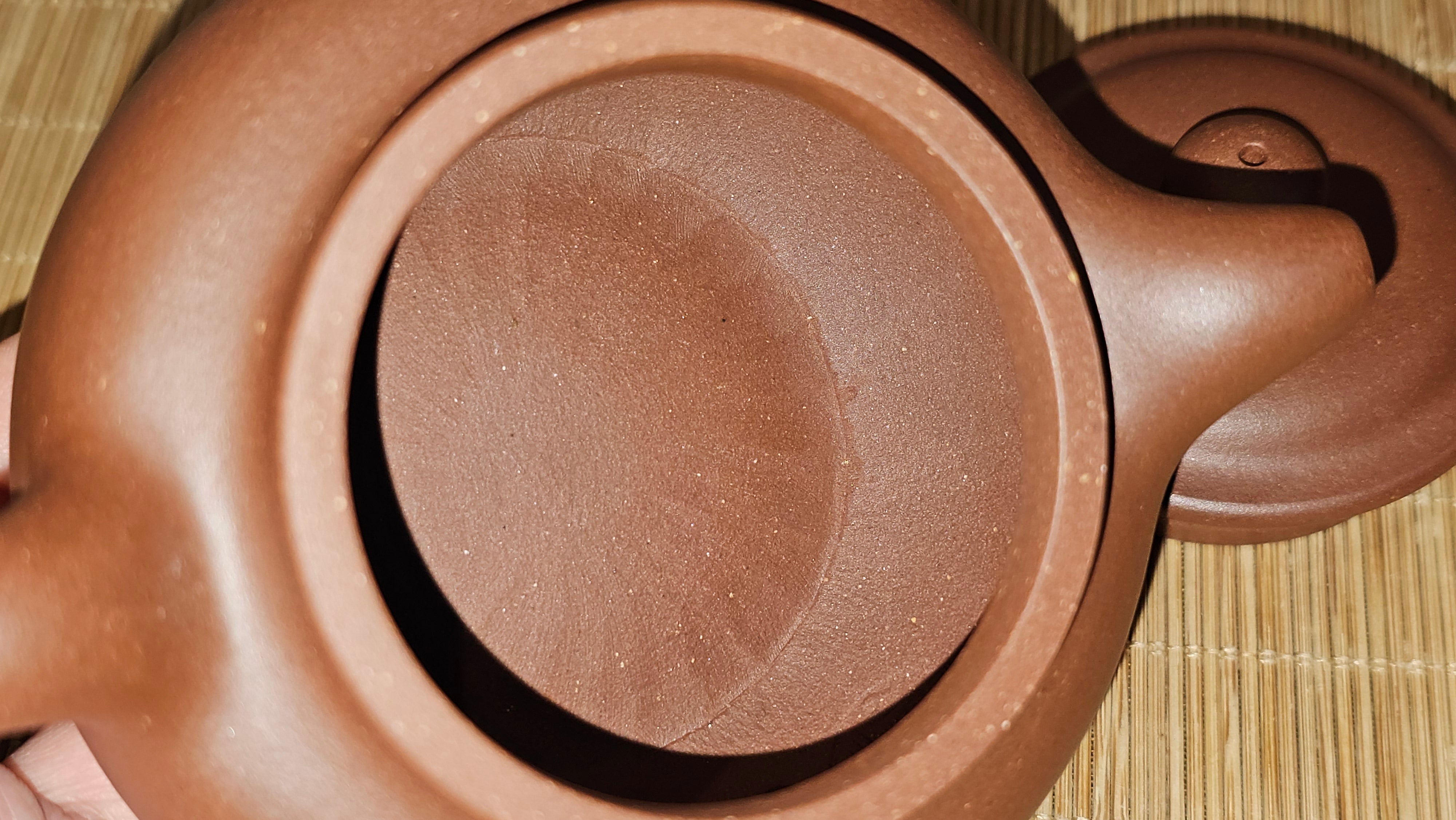 Fang Gu 仿古, 210.3ml, Di Cao Qing Zi Ni 底槽青紫泥, by our Collaborative Craftsman Chen Fa Chu 陈法初 ~ Congratulations to Mr T.B., 2112hrs, Los Angeles, CA.