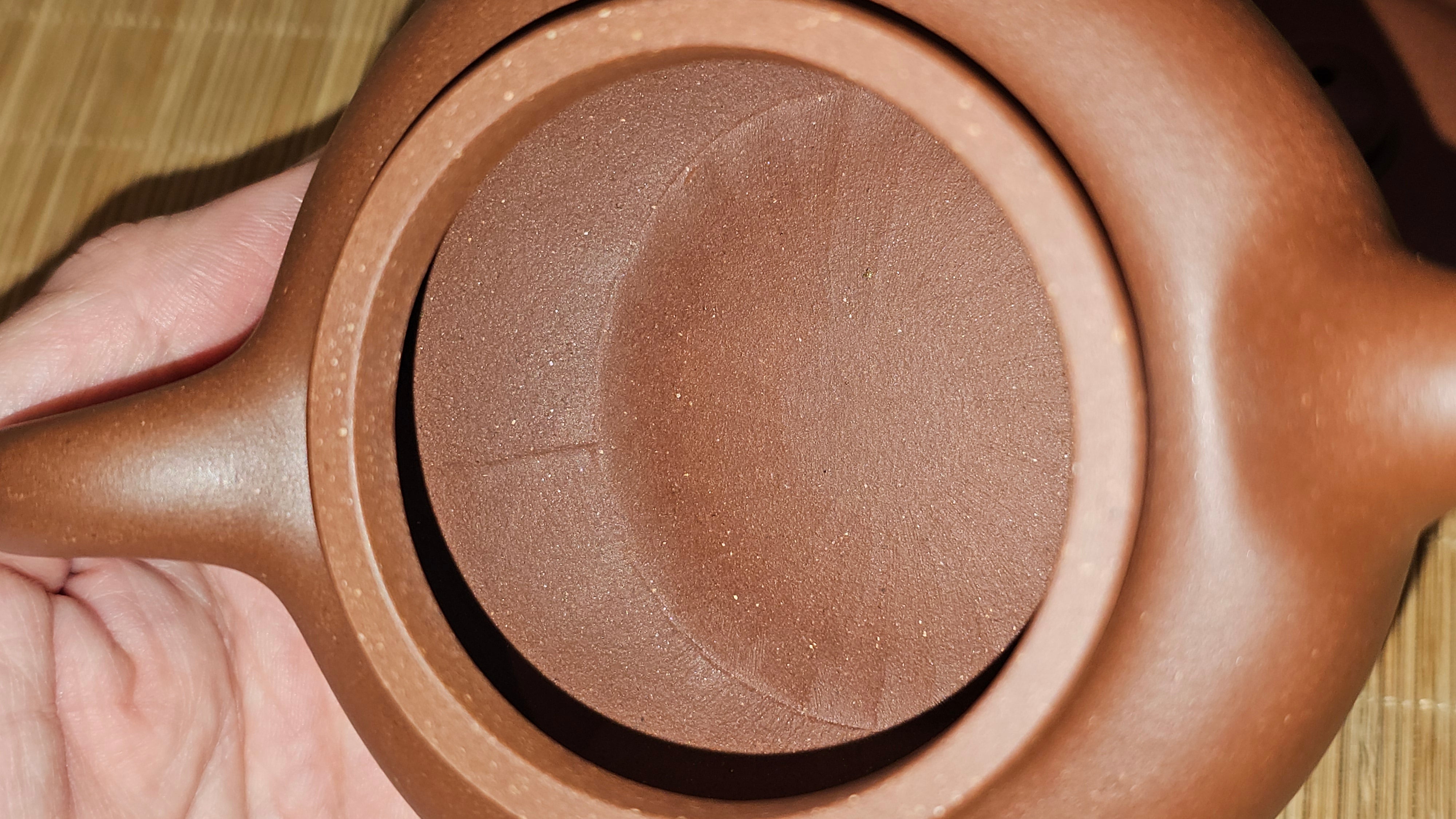 Fang Gu 仿古, 210.3ml, Di Cao Qing Zi Ni 底槽青紫泥, by our Collaborative Craftsman Chen Fa Chu 陈法初 ~ Congratulations to Mr T.B., 2112hrs, Los Angeles, CA.