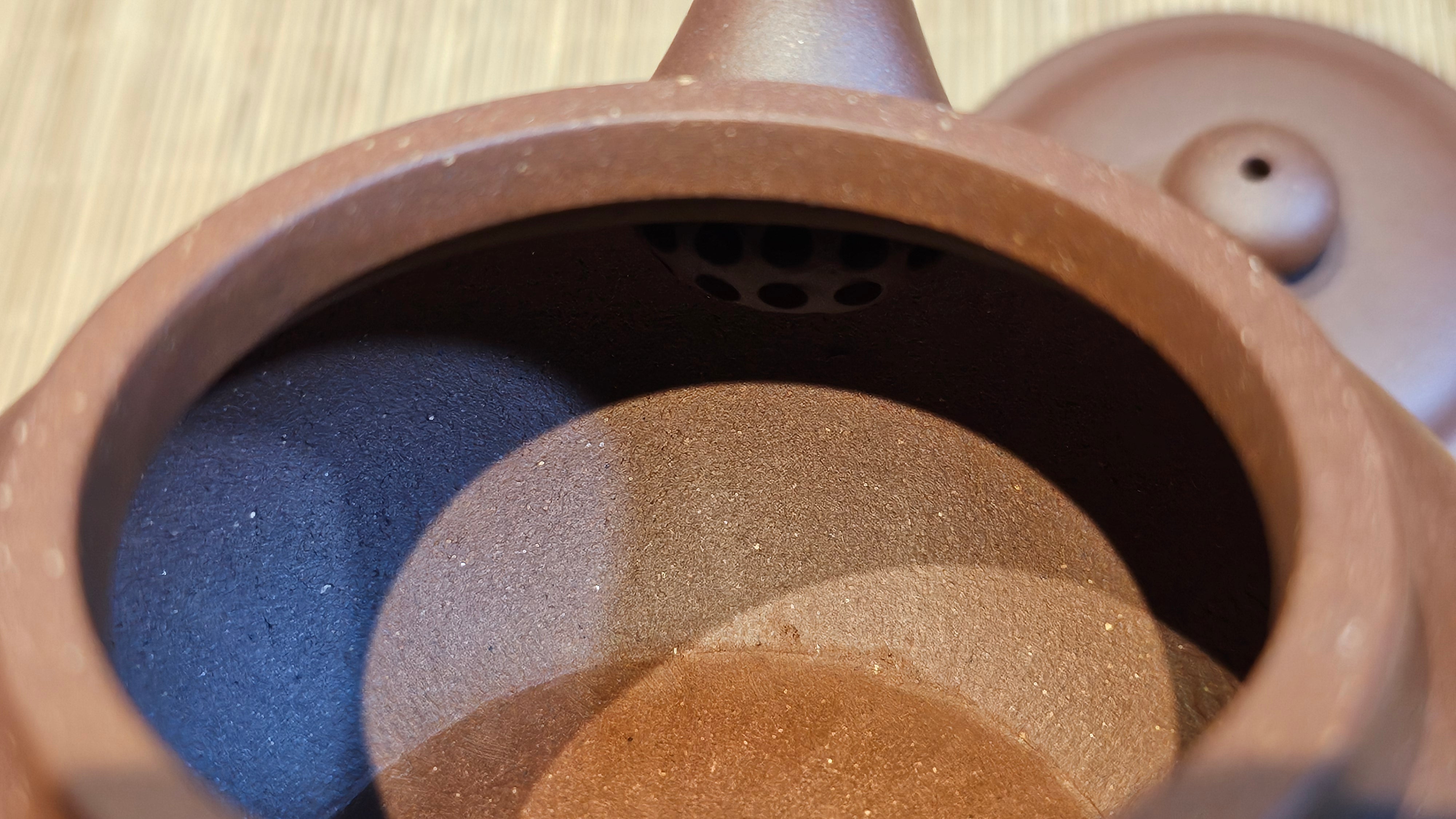 Fang Gu 仿古, 210.3ml, Di Cao Qing Zi Ni 底槽青紫泥, by our Collaborative Craftsman Chen Fa Chu 陈法初 ~ Congratulations to Mr T.B., 2112hrs, Los Angeles, CA.