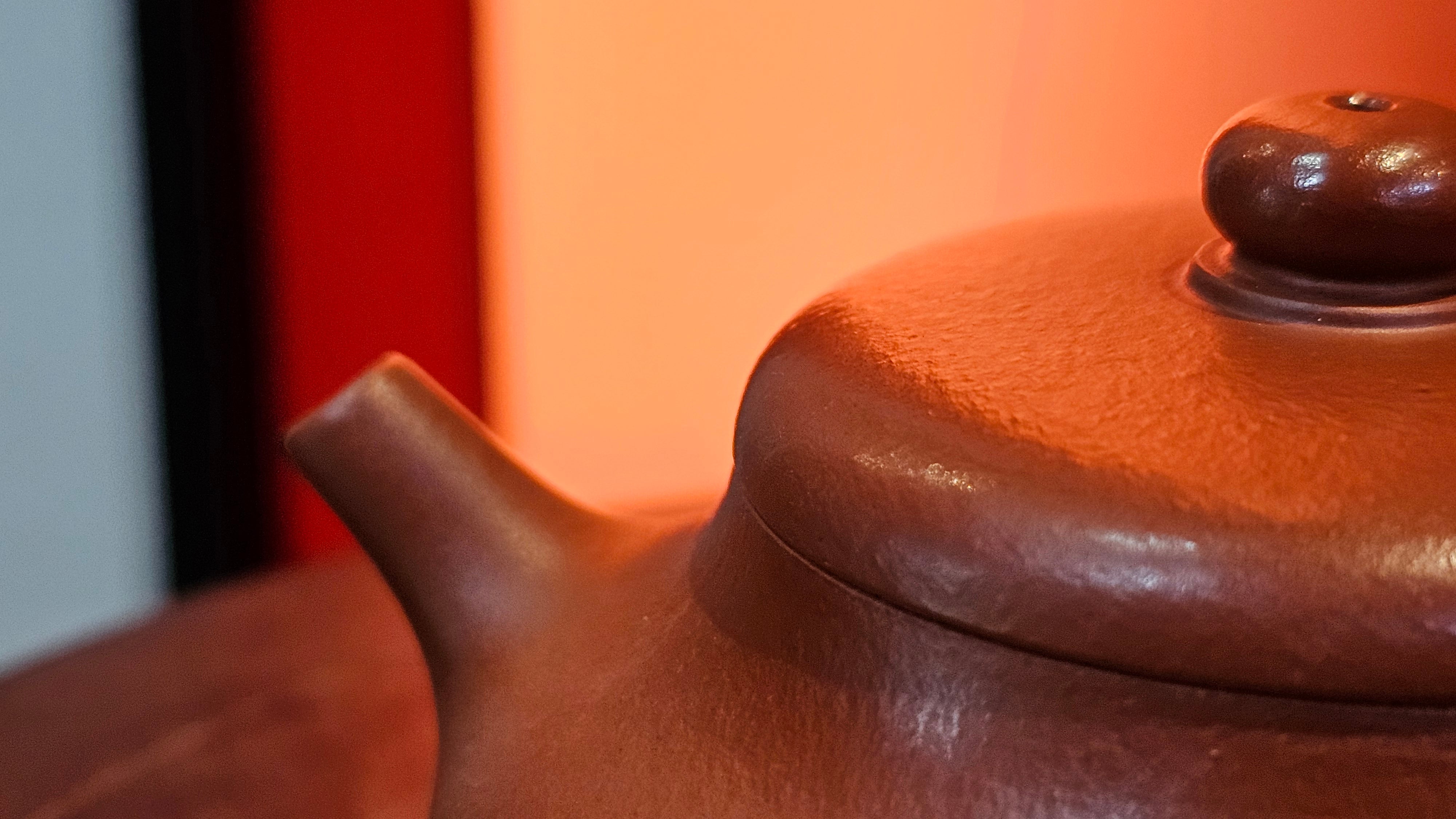 Jing Le 静乐 ~ "Quiet happiness", 102.6ml, Xiao Mei Yao Zhu Ni 小煤窑朱泥, by our Collaborative Craftsman Wang Xing 王兴 ~ Congratulations to Mr K.D., 0048hrs 14th Apr, San Jose, CA.