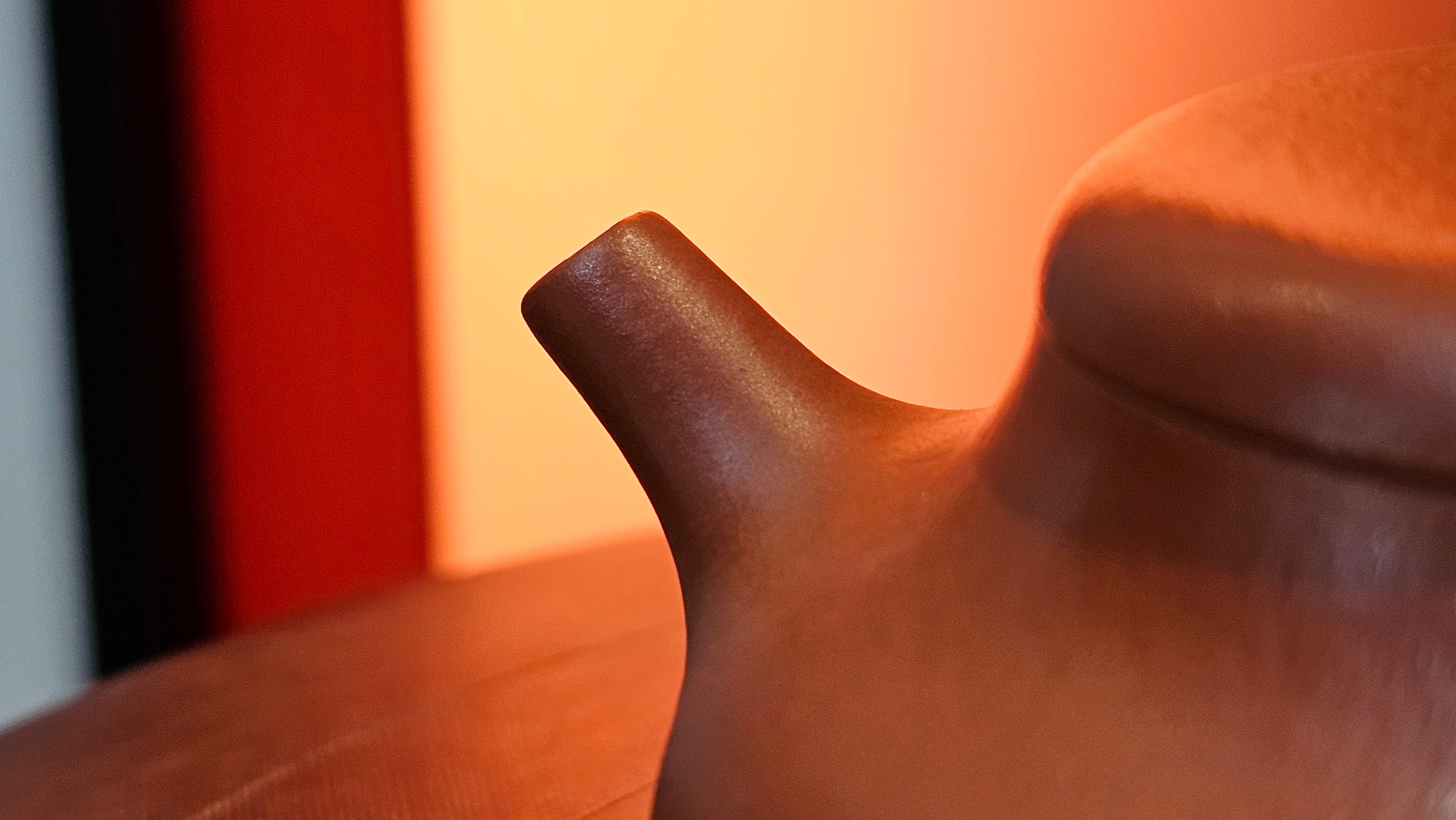 Jing Le 静乐 ~ "Quiet happiness", 102.6ml, Xiao Mei Yao Zhu Ni 小煤窑朱泥, by our Collaborative Craftsman Wang Xing 王兴 ~ Congratulations to Mr K.D., 0048hrs 14th Apr, San Jose, CA.