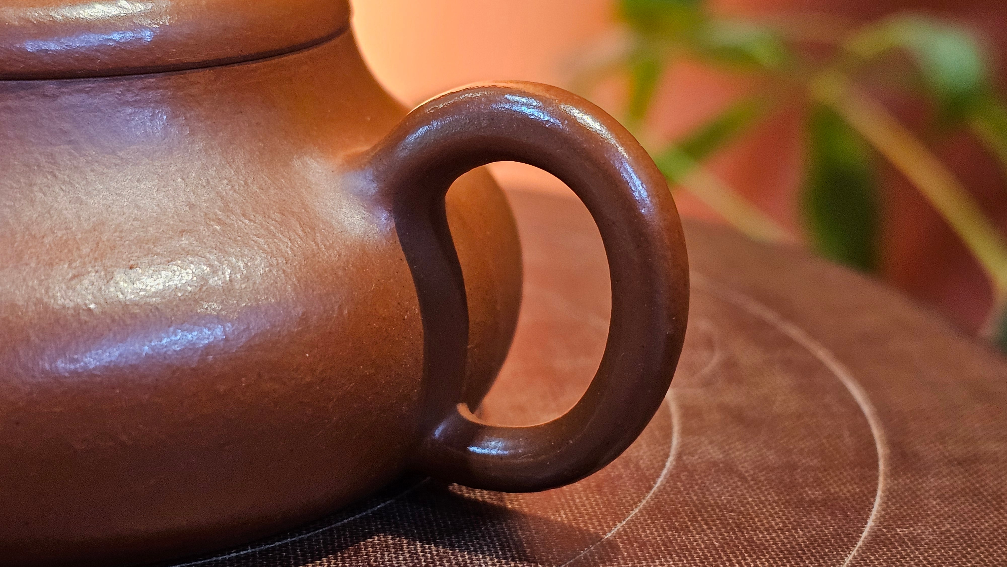 Jing Le 静乐 ~ "Quiet happiness", 102.6ml, Xiao Mei Yao Zhu Ni 小煤窑朱泥, by our Collaborative Craftsman Wang Xing 王兴 ~ Congratulations to Mr K.D., 0048hrs 14th Apr, San Jose, CA.