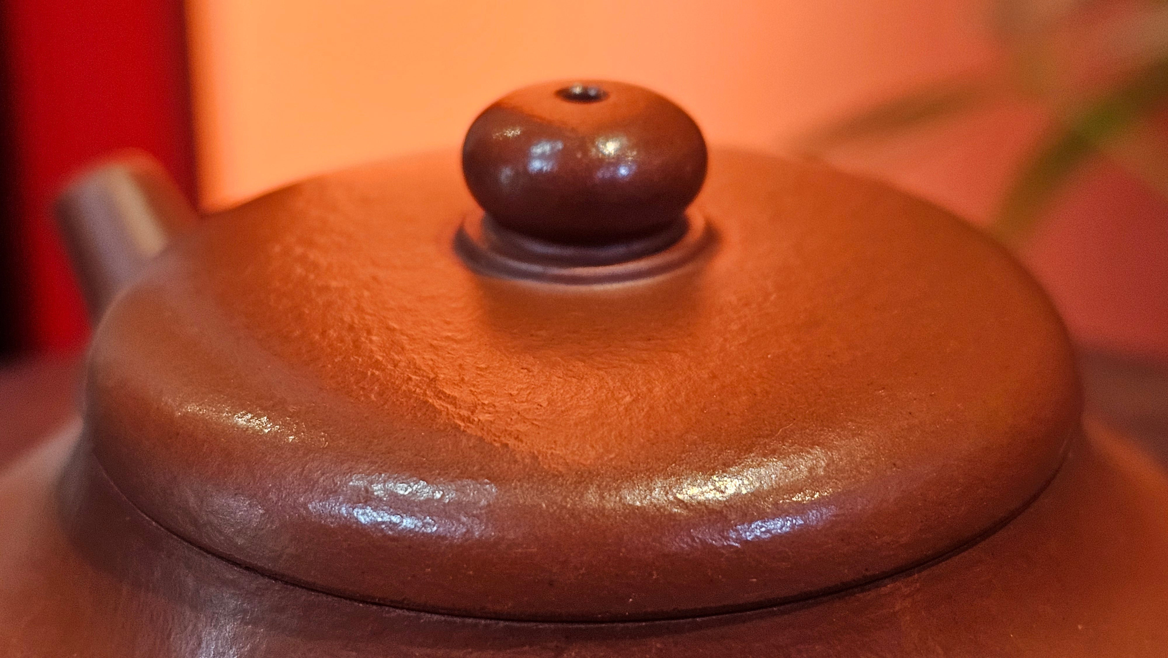 Jing Le 静乐 ~ "Quiet happiness", 102.6ml, Xiao Mei Yao Zhu Ni 小煤窑朱泥, by our Collaborative Craftsman Wang Xing 王兴 ~ Congratulations to Mr K.D., 0048hrs 14th Apr, San Jose, CA.