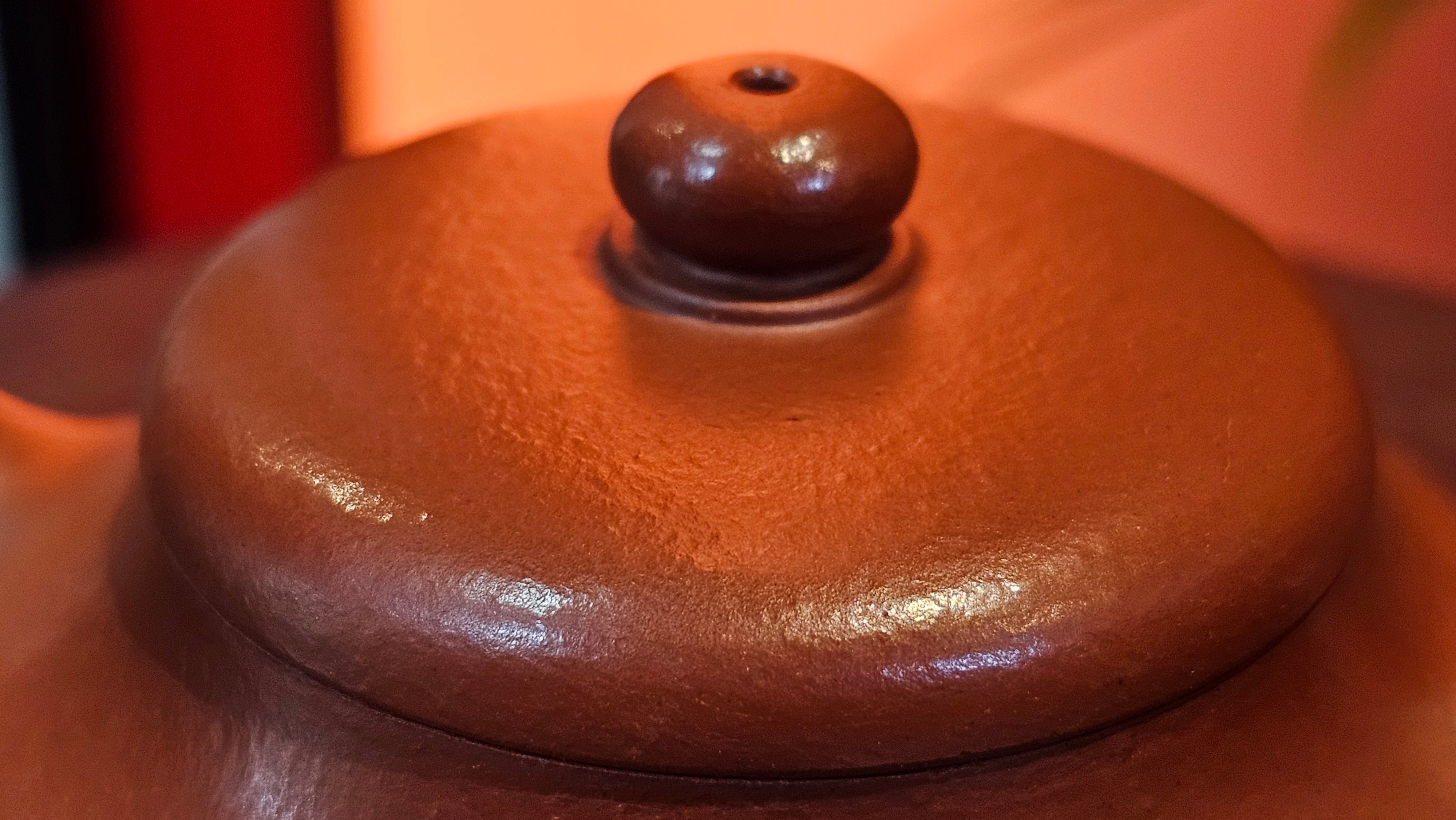 Jing Le 静乐 ~ "Quiet happiness", 102.6ml, Xiao Mei Yao Zhu Ni 小煤窑朱泥, by our Collaborative Craftsman Wang Xing 王兴 ~ Congratulations to Mr K.D., 0048hrs 14th Apr, San Jose, CA.