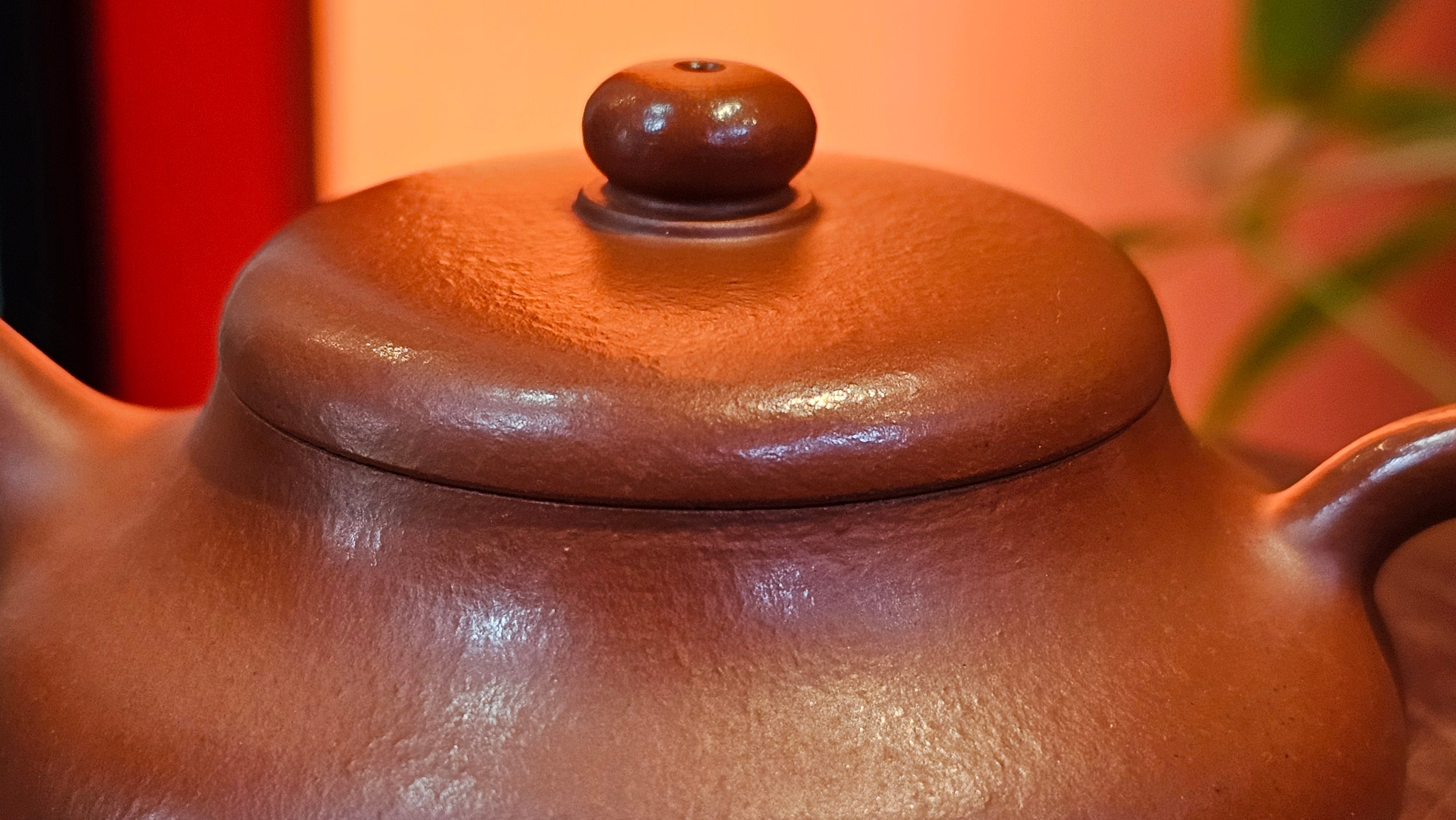 Jing Le 静乐 ~ "Quiet happiness", 102.6ml, Xiao Mei Yao Zhu Ni 小煤窑朱泥, by our Collaborative Craftsman Wang Xing 王兴 ~ Congratulations to Mr K.D., 0048hrs 14th Apr, San Jose, CA.