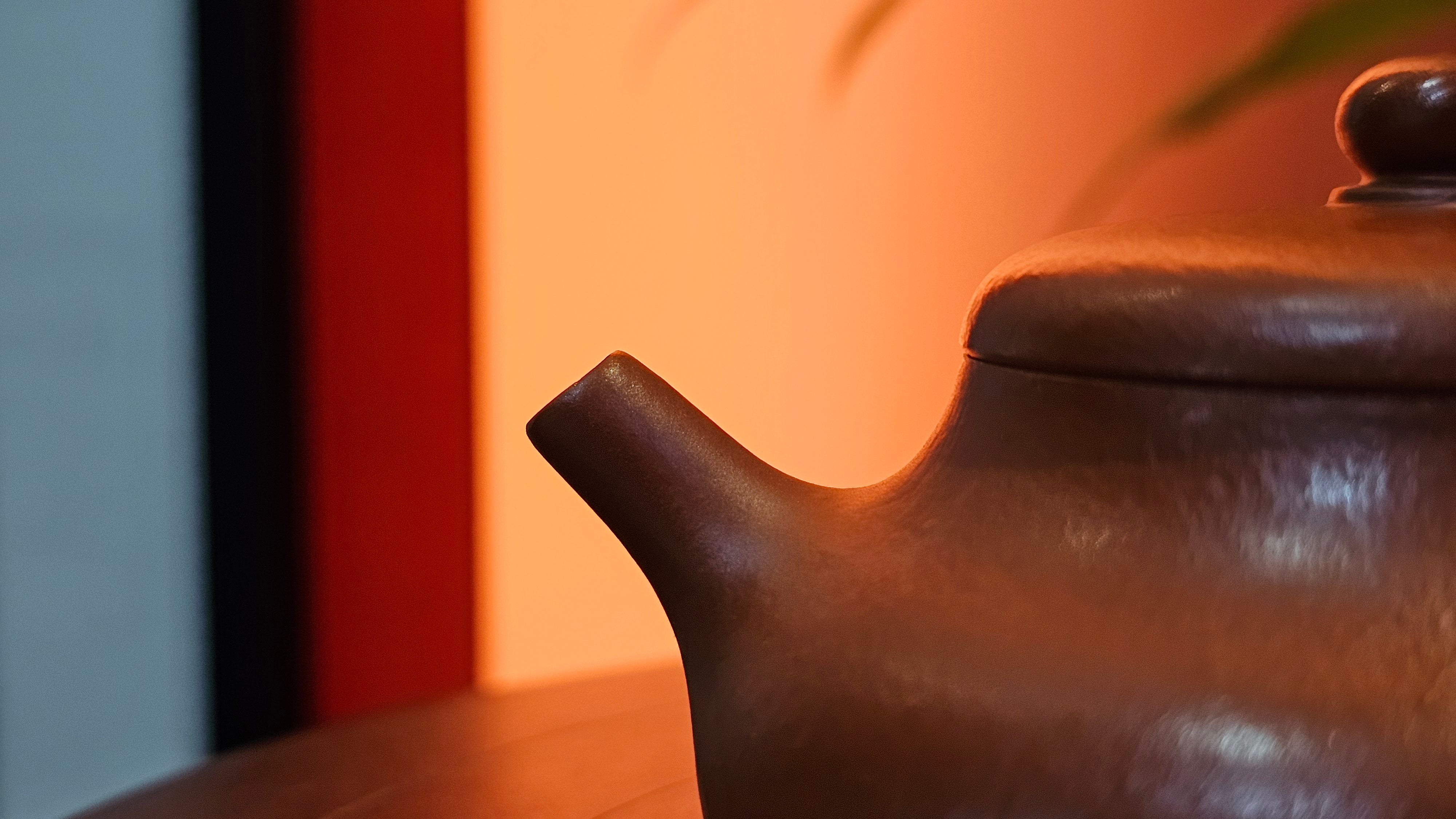 Jing Le 静乐 ~ "Quiet happiness", 102.6ml, Xiao Mei Yao Zhu Ni 小煤窑朱泥, by our Collaborative Craftsman Wang Xing 王兴 ~ Congratulations to Mr K.D., 0048hrs 14th Apr, San Jose, CA.