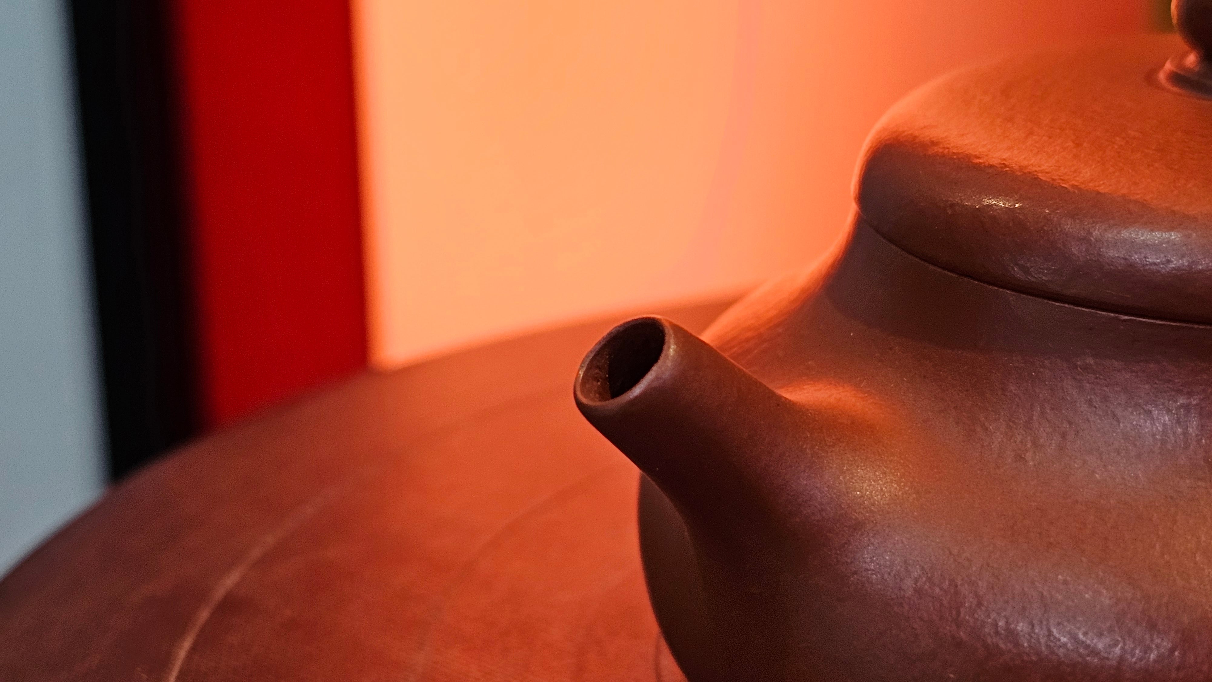 Jing Le 静乐 ~ "Quiet happiness", 102.6ml, Xiao Mei Yao Zhu Ni 小煤窑朱泥, by our Collaborative Craftsman Wang Xing 王兴 ~ Congratulations to Mr K.D., 0048hrs 14th Apr, San Jose, CA.