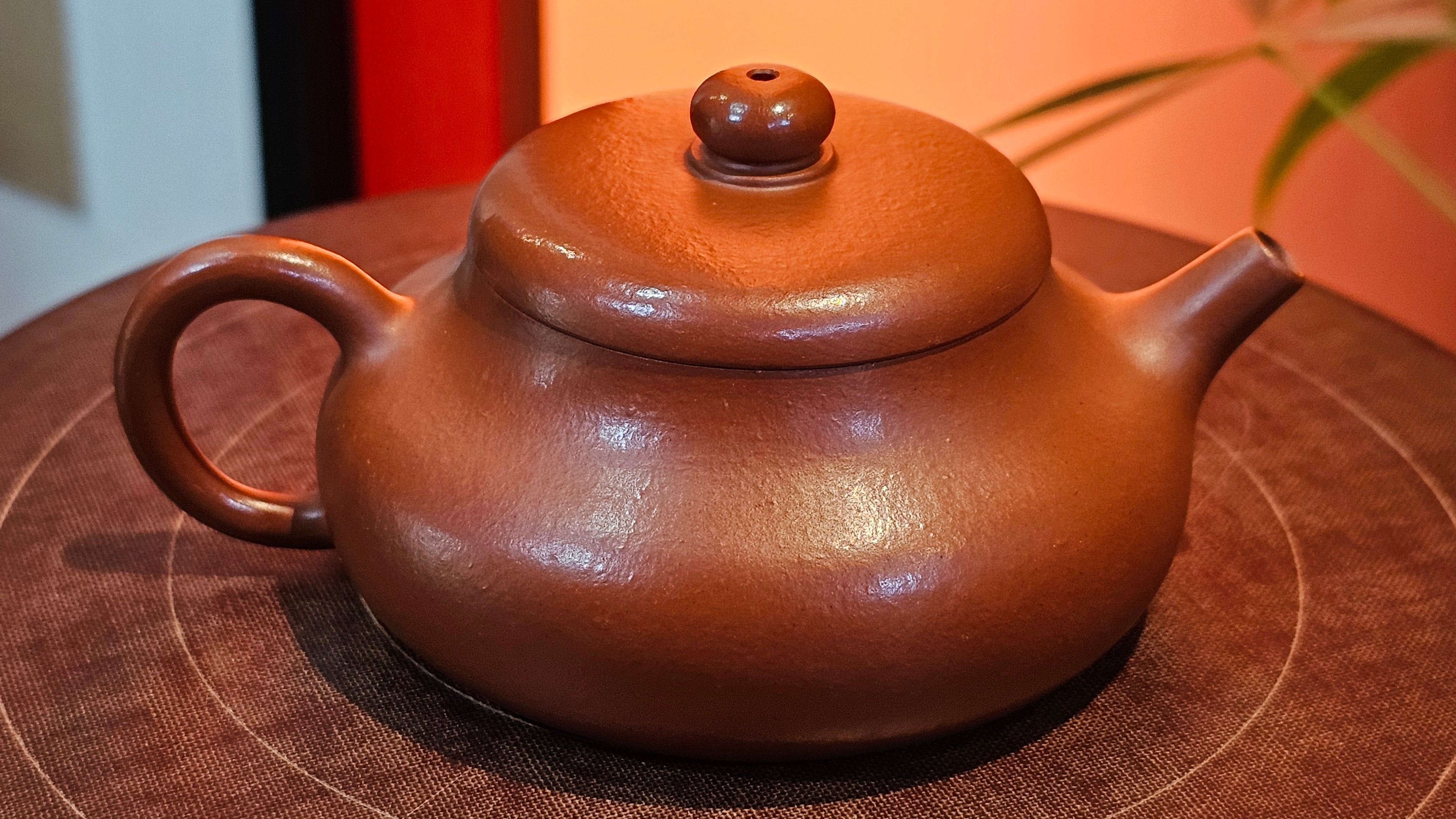 Jing Le 静乐 ~ "Quiet happiness", 102.6ml, Xiao Mei Yao Zhu Ni 小煤窑朱泥, by our Collaborative Craftsman Wang Xing 王兴 ~ Congratulations to Mr K.D., 0048hrs 14th Apr, San Jose, CA.