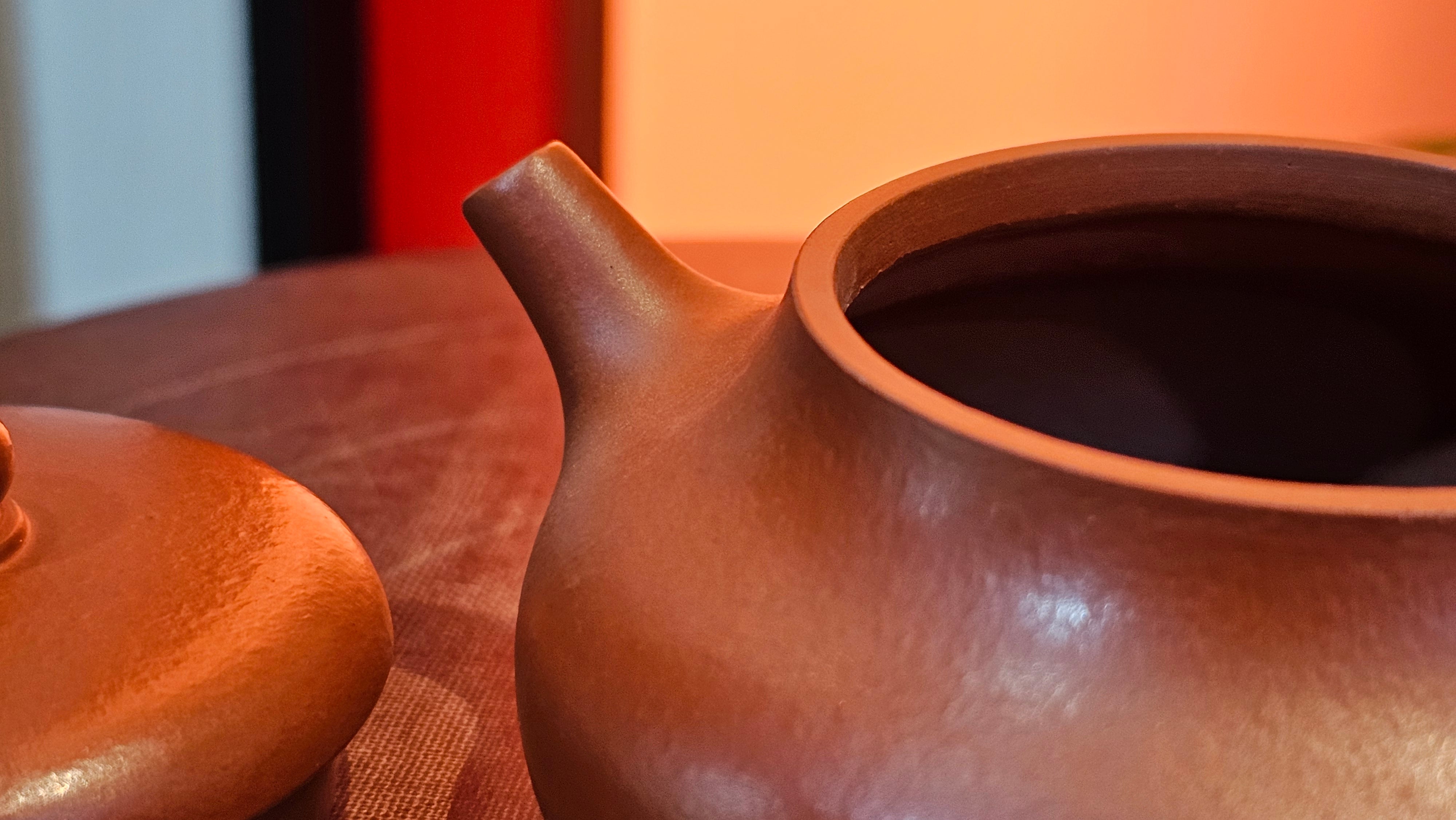 Jing Le 静乐 ~ "Quiet happiness", 102.6ml, Xiao Mei Yao Zhu Ni 小煤窑朱泥, by our Collaborative Craftsman Wang Xing 王兴 ~ Congratulations to Mr K.D., 0048hrs 14th Apr, San Jose, CA.