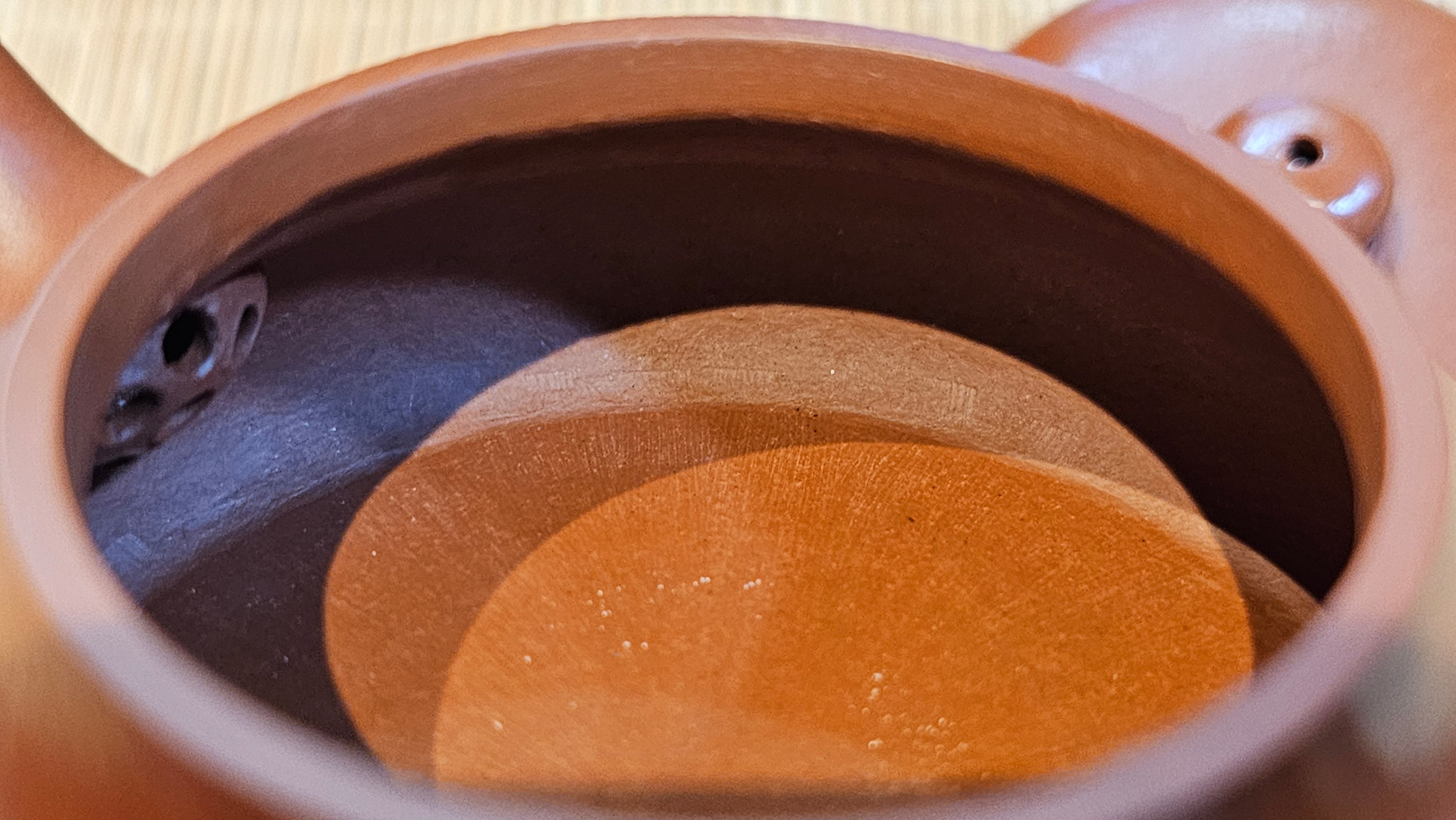 Jing Le 静乐 ~ "Quiet happiness", 102.6ml, Xiao Mei Yao Zhu Ni 小煤窑朱泥, by our Collaborative Craftsman Wang Xing 王兴 ~ Congratulations to Mr K.D., 0048hrs 14th Apr, San Jose, CA.