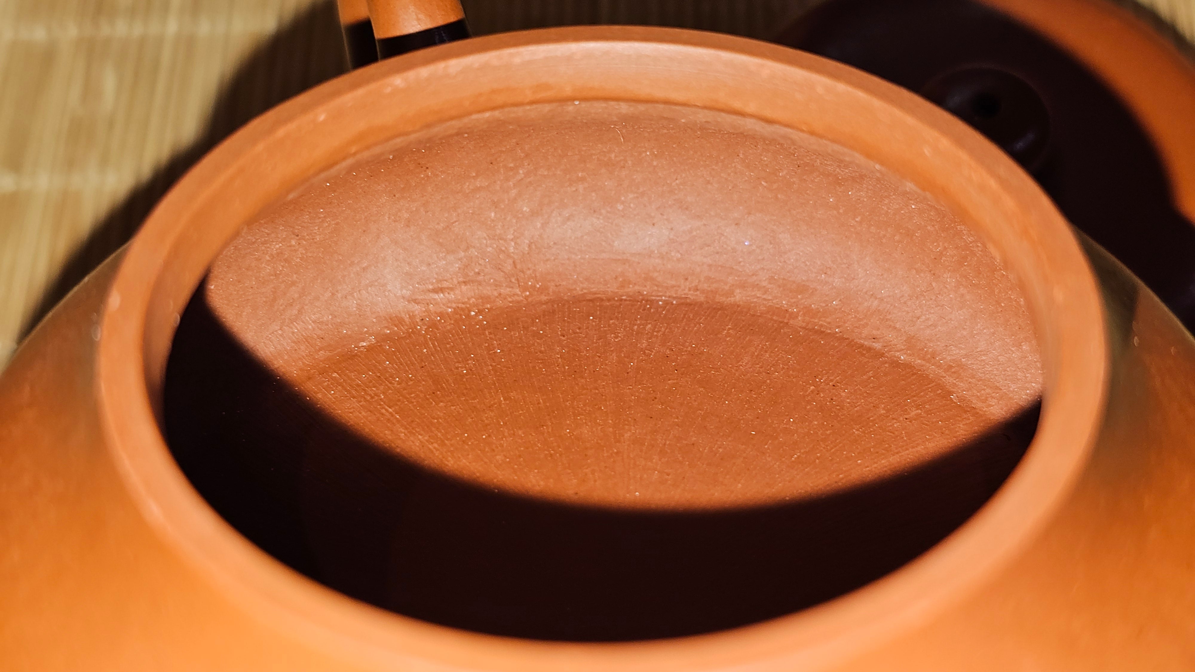 Jing Le 静乐 ~ "Quiet happiness", 102.6ml, Xiao Mei Yao Zhu Ni 小煤窑朱泥, by our Collaborative Craftsman Wang Xing 王兴 ~ Congratulations to Mr K.D., 0048hrs 14th Apr, San Jose, CA.