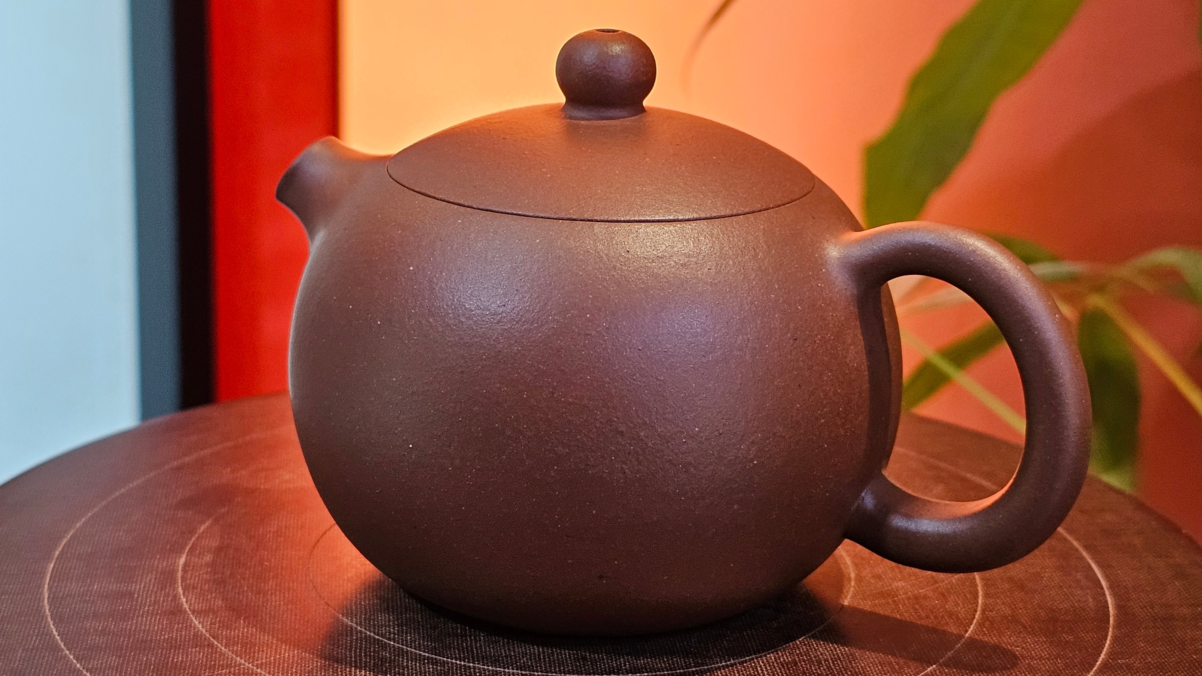 Xi Shi 西施, 172.3ml, Di Cao Qing Zi Ni 底槽青紫泥, by Craftsman Gu Xiao Ming 顾小明 ~ Congratulations to Mr D.S., 0838hrs 15th Apr, Narragansett, RI 🇺🇸.