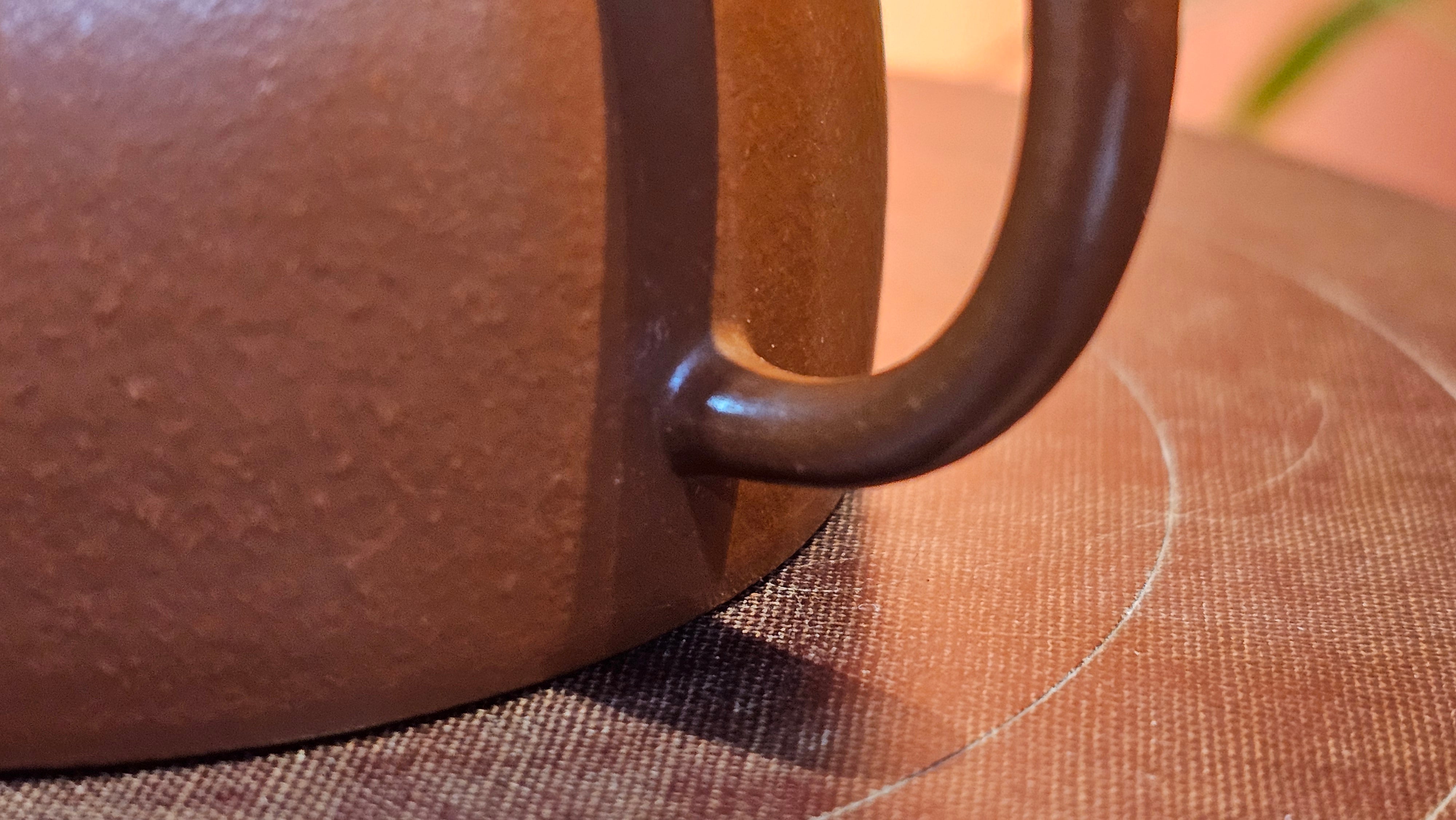 Yi Gong Hu 逸公壶, 142.3ml, Xiao Mei Yao Zhu Ni 小煤窑朱泥,  by our Collaborative Craftsman Shi Yun 石芸 ~ Congratulations to Mr N.S., 2245hrs 23rd May 2025, Fort Wayne, IN.