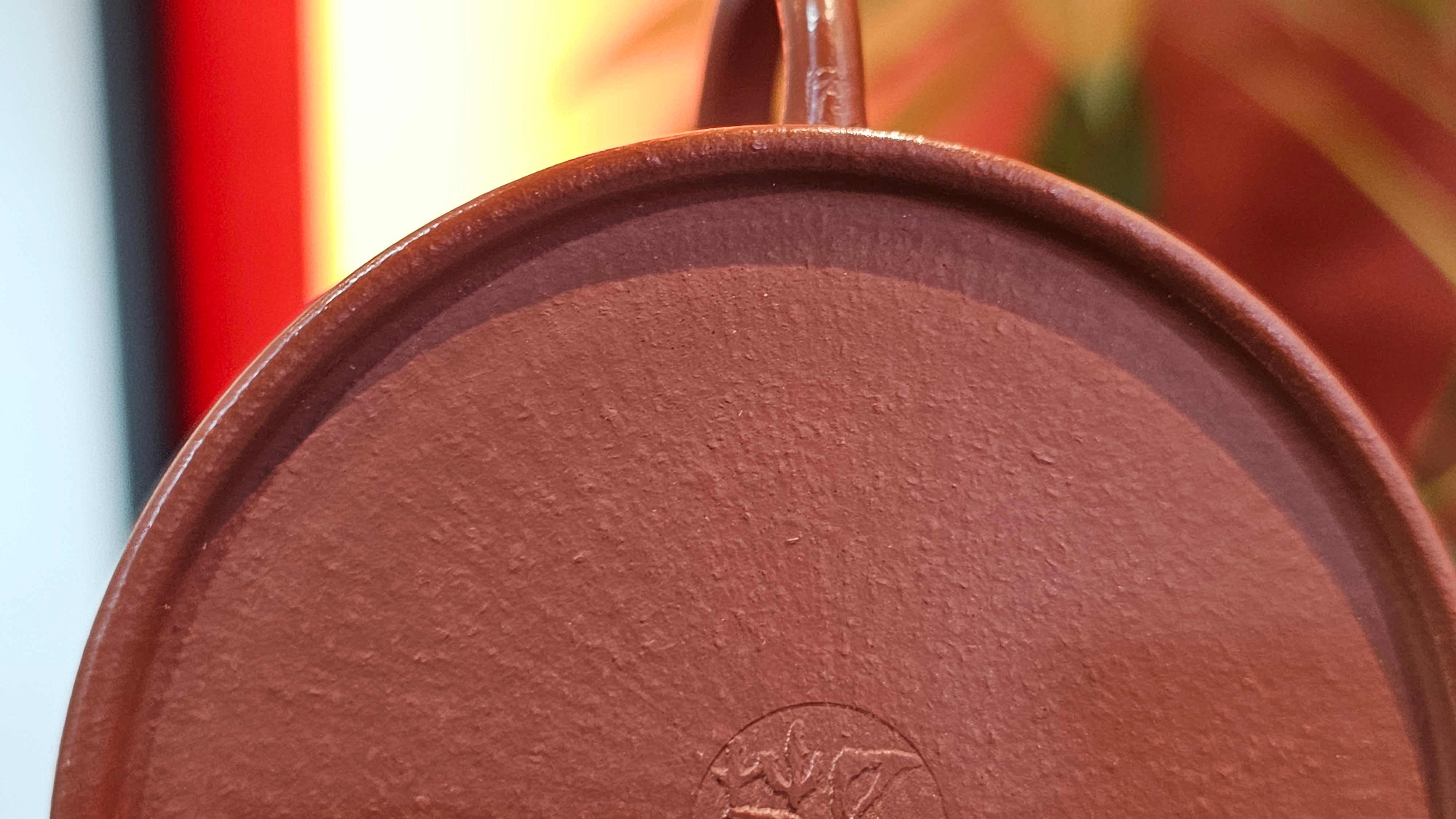 Yi Gong Hu 逸公壶, 142.3ml, Xiao Mei Yao Zhu Ni 小煤窑朱泥,  by our Collaborative Craftsman Shi Yun 石芸 ~ Congratulations to Mr N.S., 2245hrs 23rd May 2025, Fort Wayne, IN.