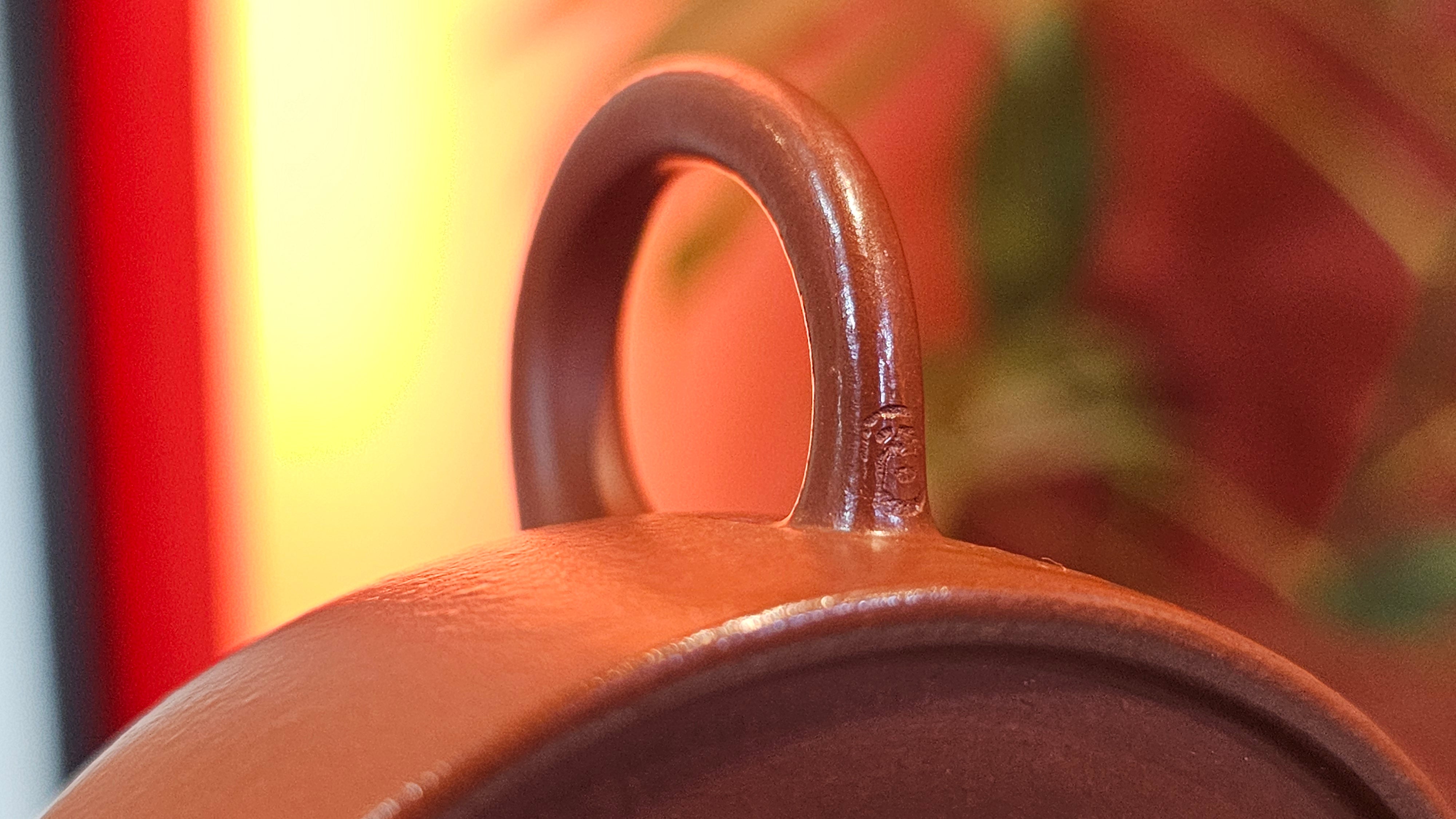 Yi Gong Hu 逸公壶, 142.3ml, Xiao Mei Yao Zhu Ni 小煤窑朱泥,  by our Collaborative Craftsman Shi Yun 石芸 ~ Congratulations to Mr N.S., 2245hrs 23rd May 2025, Fort Wayne, IN.