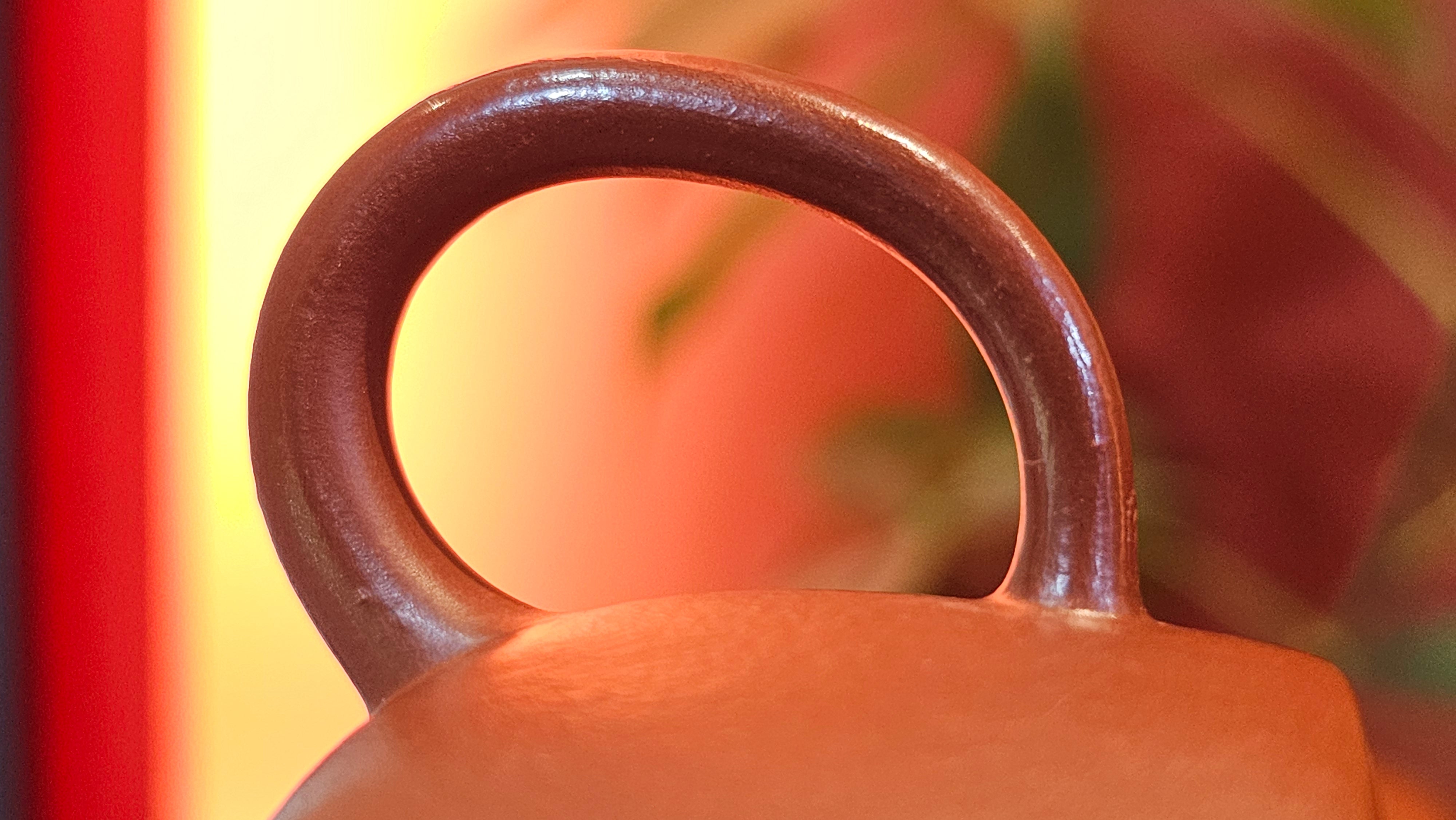 Yi Gong Hu 逸公壶, 142.3ml, Xiao Mei Yao Zhu Ni 小煤窑朱泥,  by our Collaborative Craftsman Shi Yun 石芸 ~ Congratulations to Mr N.S., 2245hrs 23rd May 2025, Fort Wayne, IN.