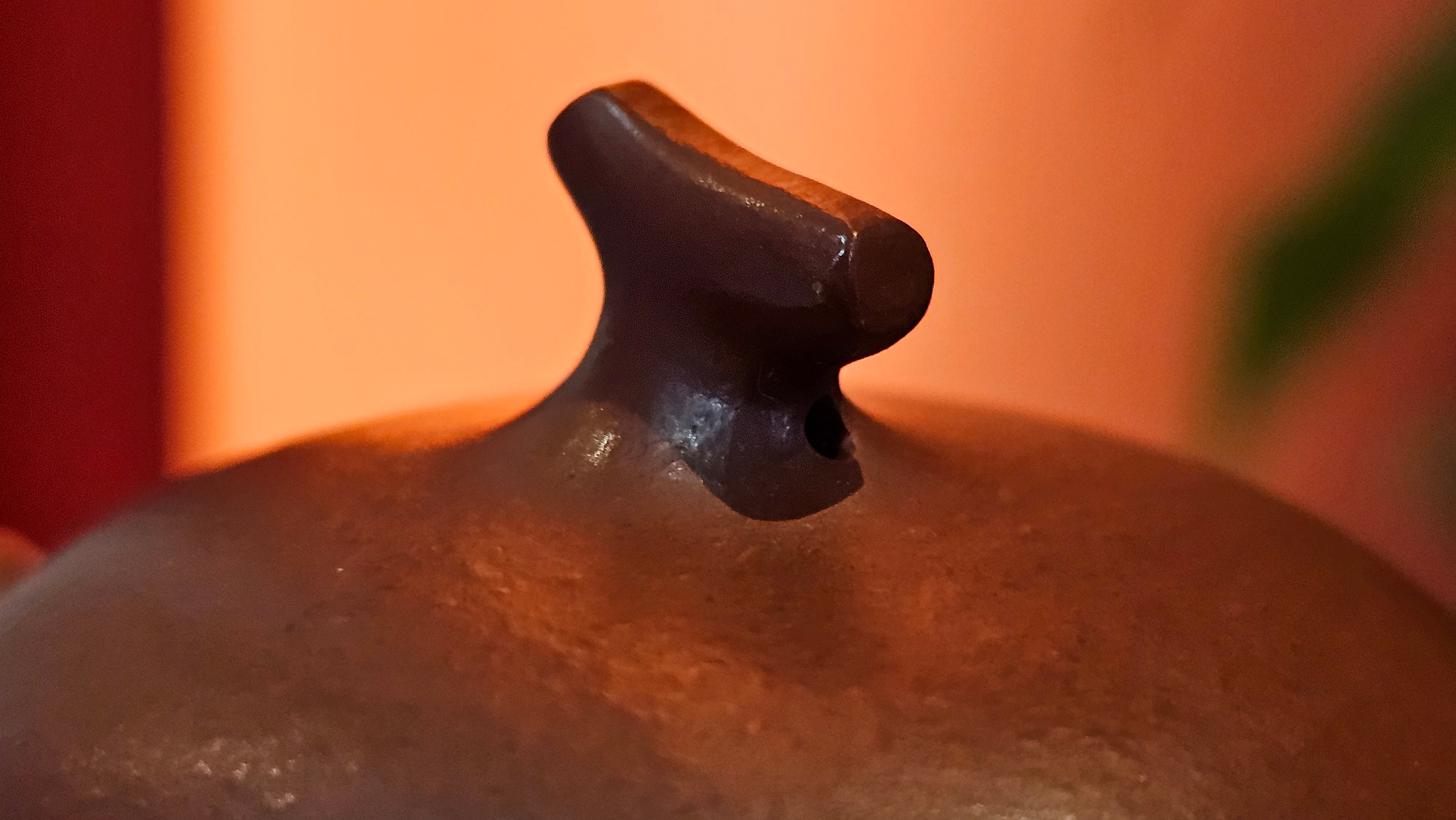 Qie Gua 茄瓜, 140.6ml, Xiao Mei Yao Zhu Ni 小煤窑朱泥,  by our Collaborative Craftsman Wang Hui 王慧, Poem Engraving by Craftsman 一德书 ~ Congratulations to Mr L.L., 1139hrs 28th Apr, Ventura, CA.