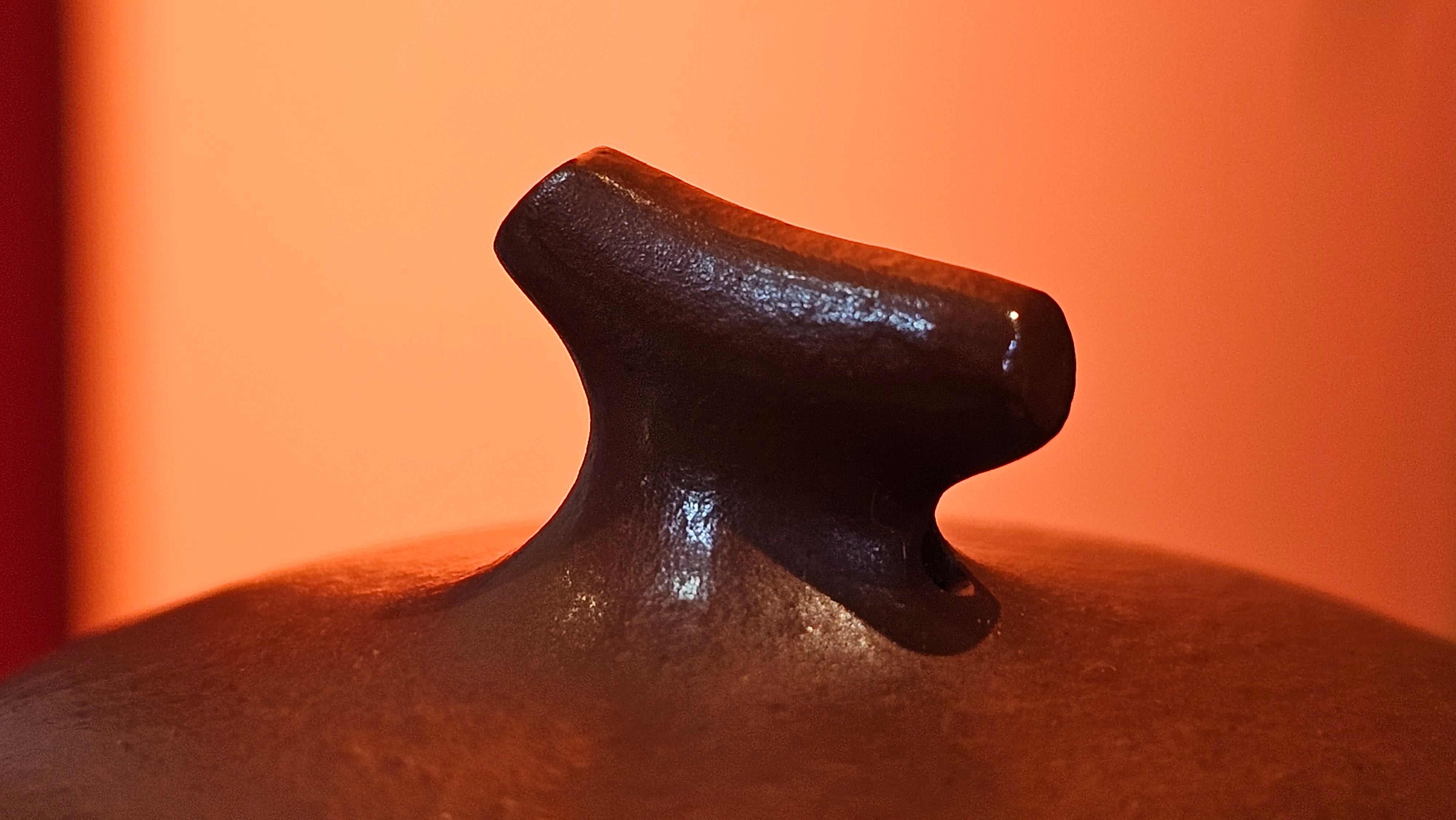 Qie Gua 茄瓜, 140.6ml, Xiao Mei Yao Zhu Ni 小煤窑朱泥,  by our Collaborative Craftsman Wang Hui 王慧, Poem Engraving by Craftsman 一德书 ~ Congratulations to Mr L.L., 1139hrs 28th Apr, Ventura, CA.