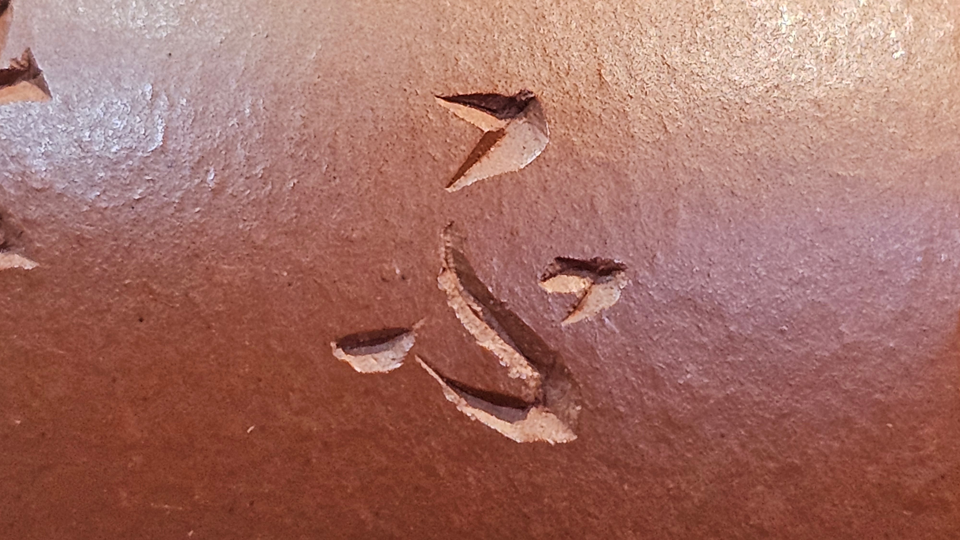 Qie Gua 茄瓜, 140.6ml, Xiao Mei Yao Zhu Ni 小煤窑朱泥,  by our Collaborative Craftsman Wang Hui 王慧, Poem Engraving by Craftsman 一德书 ~ Congratulations to Mr L.L., 1139hrs 28th Apr, Ventura, CA.