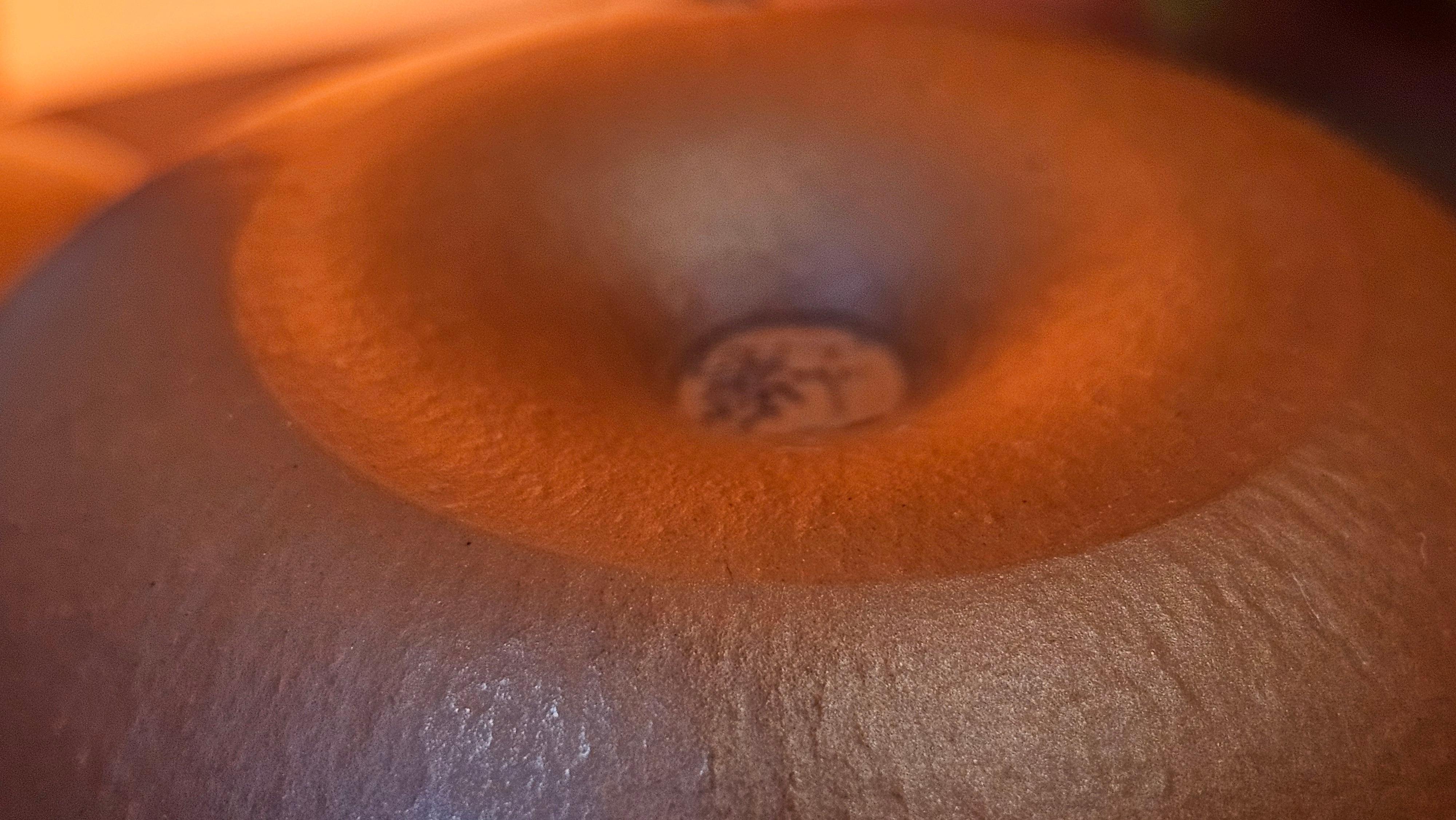 Qie Gua 茄瓜, 140.6ml, Xiao Mei Yao Zhu Ni 小煤窑朱泥,  by our Collaborative Craftsman Wang Hui 王慧, Poem Engraving by Craftsman 一德书 ~ Congratulations to Mr L.L., 1139hrs 28th Apr, Ventura, CA.