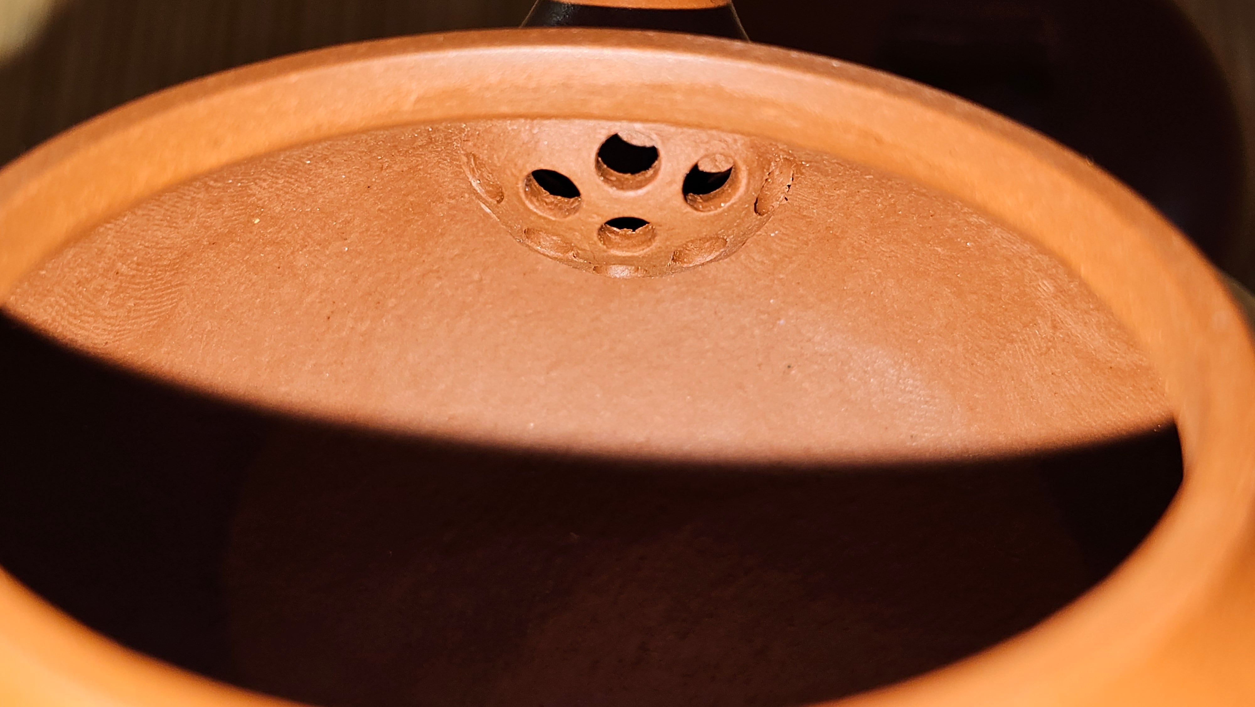 Qie Gua 茄瓜, 140.6ml, Xiao Mei Yao Zhu Ni 小煤窑朱泥,  by our Collaborative Craftsman Wang Hui 王慧, Poem Engraving by Craftsman 一德书 ~ Congratulations to Mr L.L., 1139hrs 28th Apr, Ventura, CA.