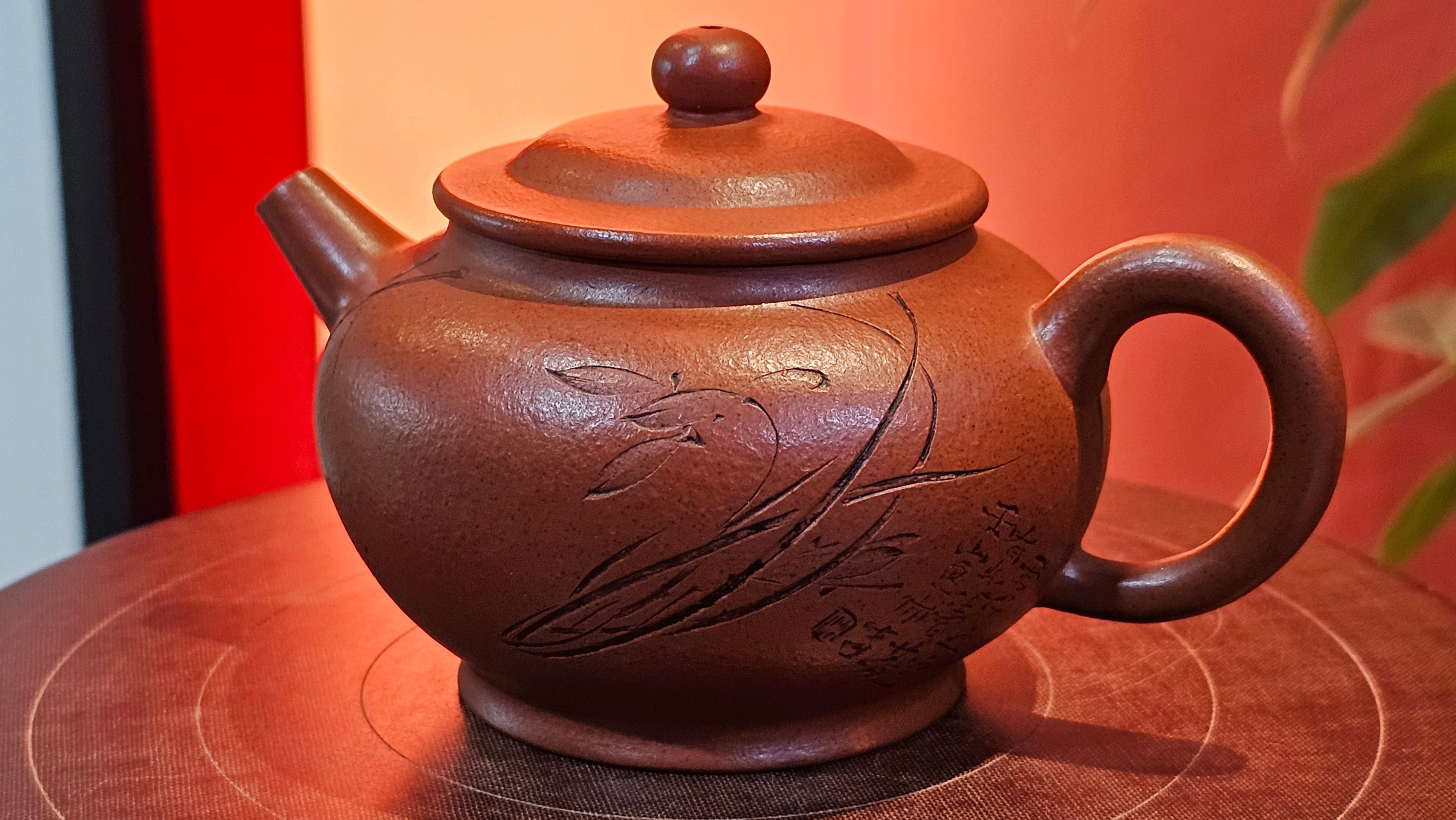 《宫灯》Gong Deng, 170.3ml, Tie Sha Zhu Ni 铁砂朱泥, made by Craftsman Zhu Jie 朱杰 from the YiXing's renowned family for Tie Sha Zhu Ni 铁砂朱泥 ~ Congratulations to Mr T.A., 1337hrs 26th Apr, Samorin, Slovakia 🇸🇰.