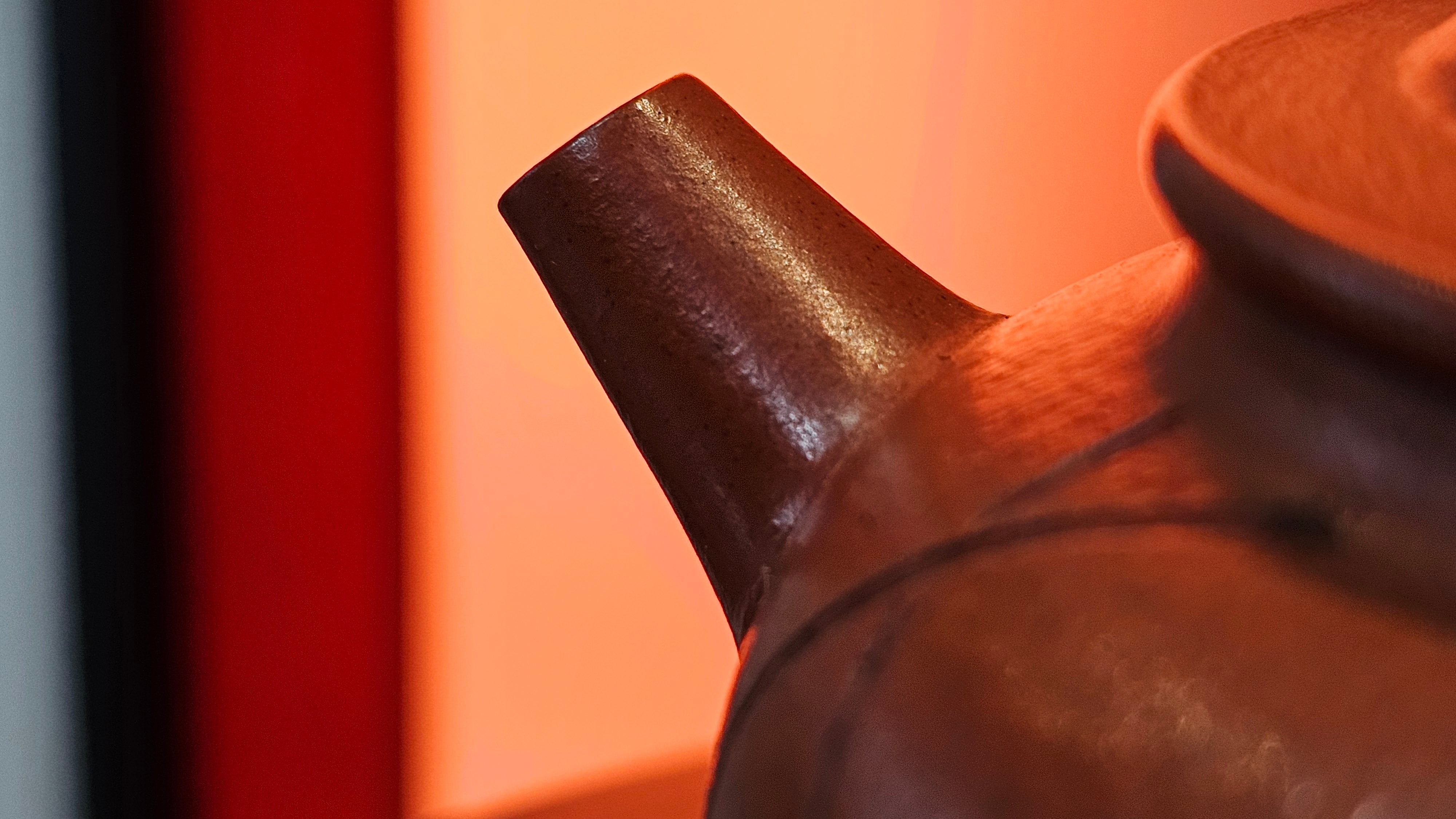 《宫灯》Gong Deng, 170.3ml, Tie Sha Zhu Ni 铁砂朱泥, made by Craftsman Zhu Jie 朱杰 from the YiXing's renowned family for Tie Sha Zhu Ni 铁砂朱泥 ~ Congratulations to Mr T.A., 1337hrs 26th Apr, Samorin, Slovakia 🇸🇰.