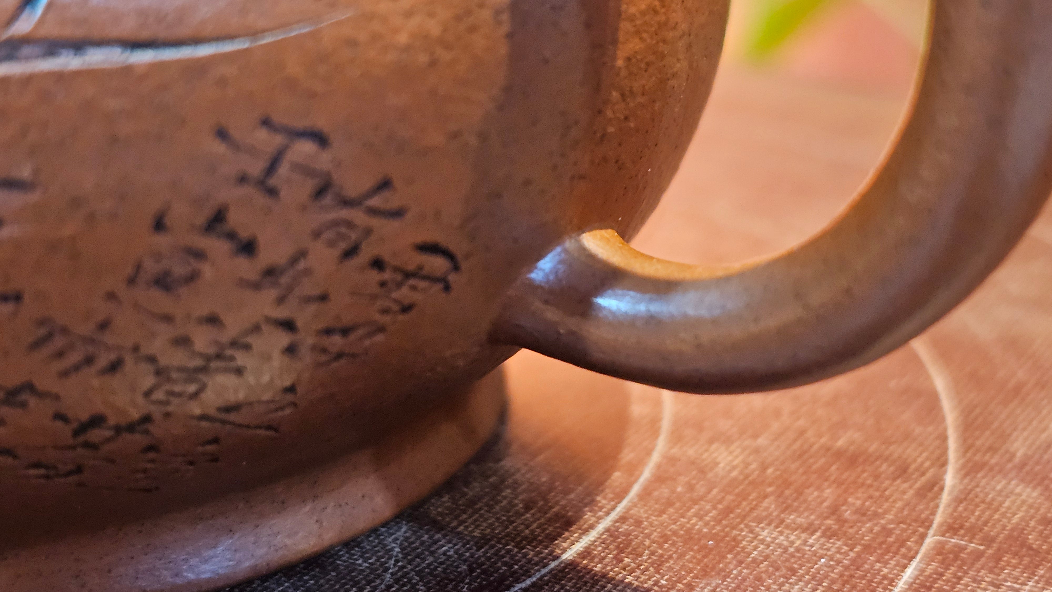 《宫灯》Gong Deng, 170.3ml, Tie Sha Zhu Ni 铁砂朱泥, made by Craftsman Zhu Jie 朱杰 from the YiXing's renowned family for Tie Sha Zhu Ni 铁砂朱泥 ~ Congratulations to Mr T.A., 1337hrs 26th Apr, Samorin, Slovakia 🇸🇰.