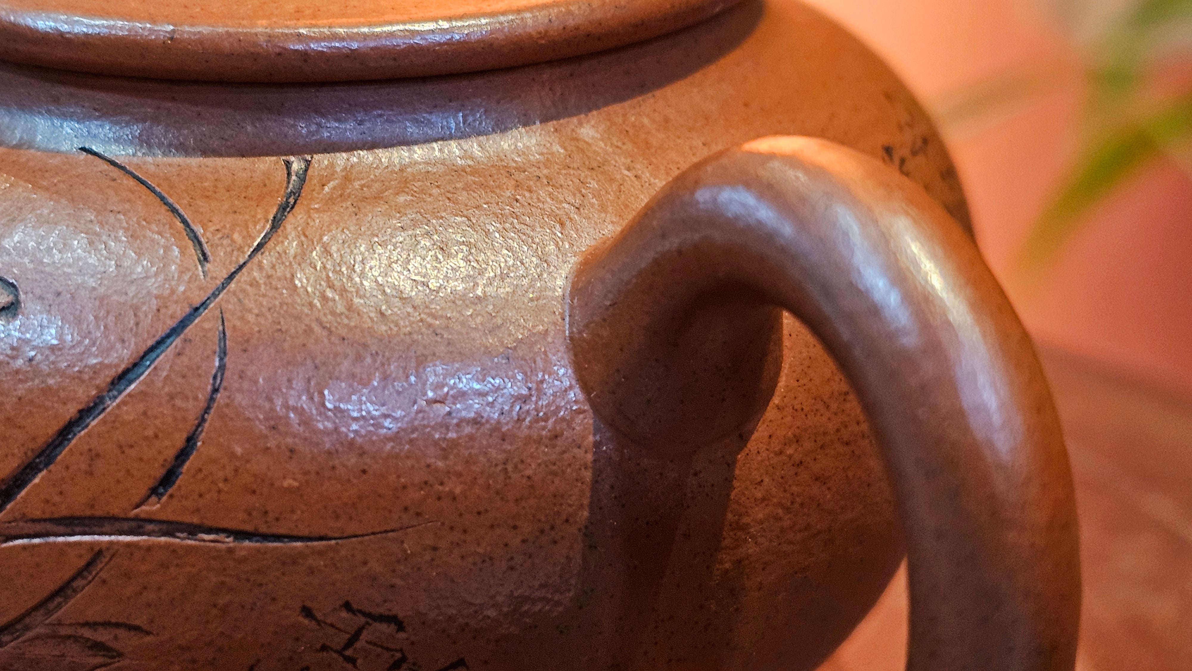 《宫灯》Gong Deng, 170.3ml, Tie Sha Zhu Ni 铁砂朱泥, made by Craftsman Zhu Jie 朱杰 from the YiXing's renowned family for Tie Sha Zhu Ni 铁砂朱泥 ~ Congratulations to Mr T.A., 1337hrs 26th Apr, Samorin, Slovakia 🇸🇰.