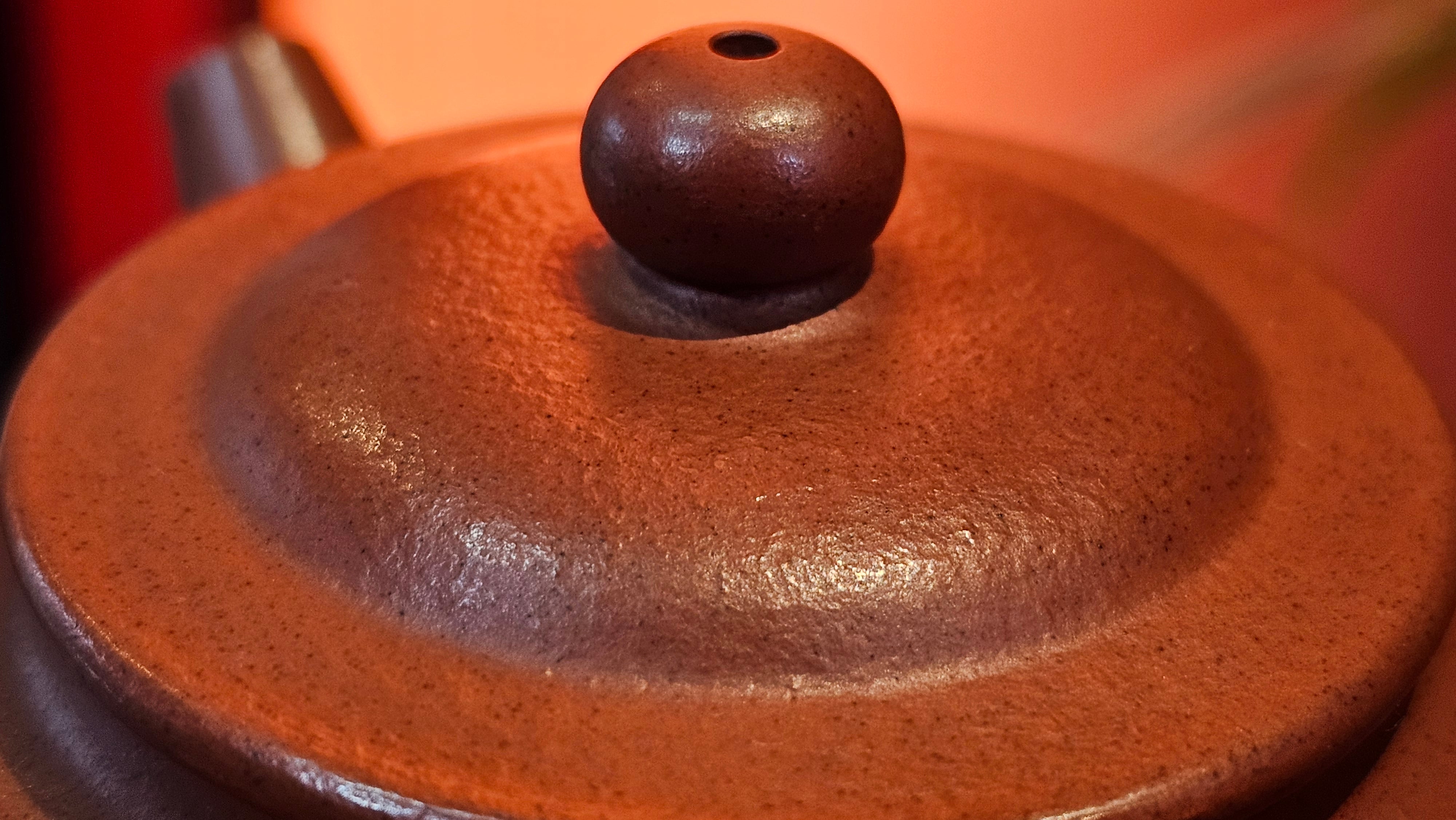 《宫灯》Gong Deng, 170.3ml, Tie Sha Zhu Ni 铁砂朱泥, made by Craftsman Zhu Jie 朱杰 from the YiXing's renowned family for Tie Sha Zhu Ni 铁砂朱泥 ~ Congratulations to Mr T.A., 1337hrs 26th Apr, Samorin, Slovakia 🇸🇰.