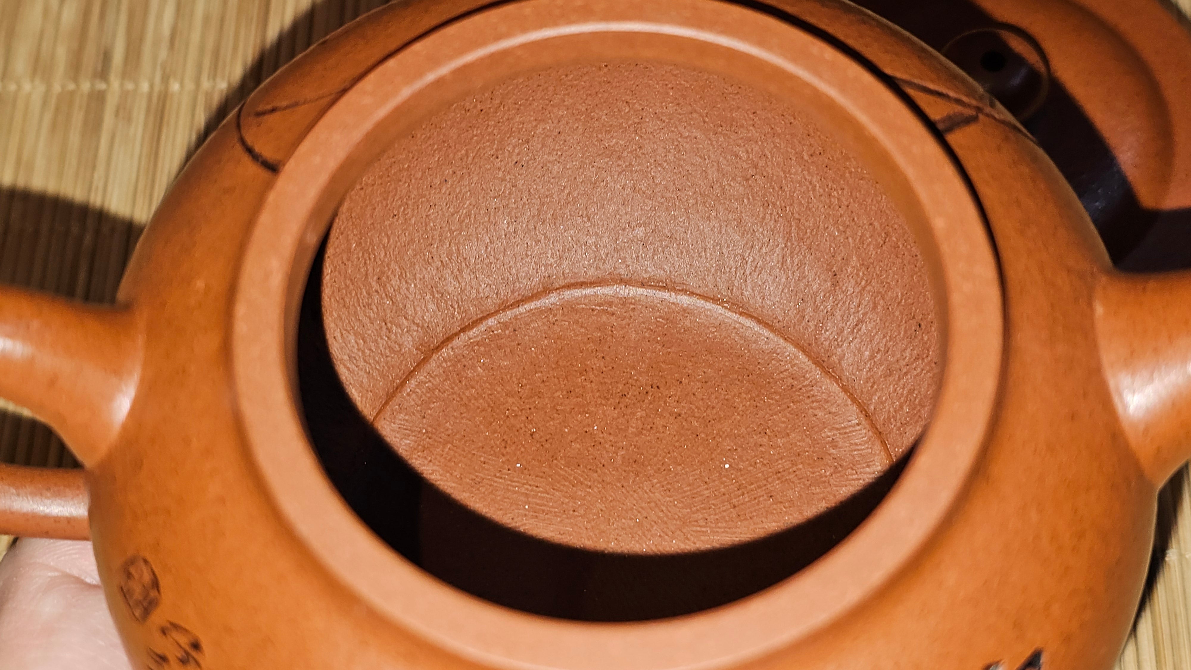 《宫灯》Gong Deng, 170.3ml, Tie Sha Zhu Ni 铁砂朱泥, made by Craftsman Zhu Jie 朱杰 from the YiXing's renowned family for Tie Sha Zhu Ni 铁砂朱泥 ~ Congratulations to Mr T.A., 1337hrs 26th Apr, Samorin, Slovakia 🇸🇰.