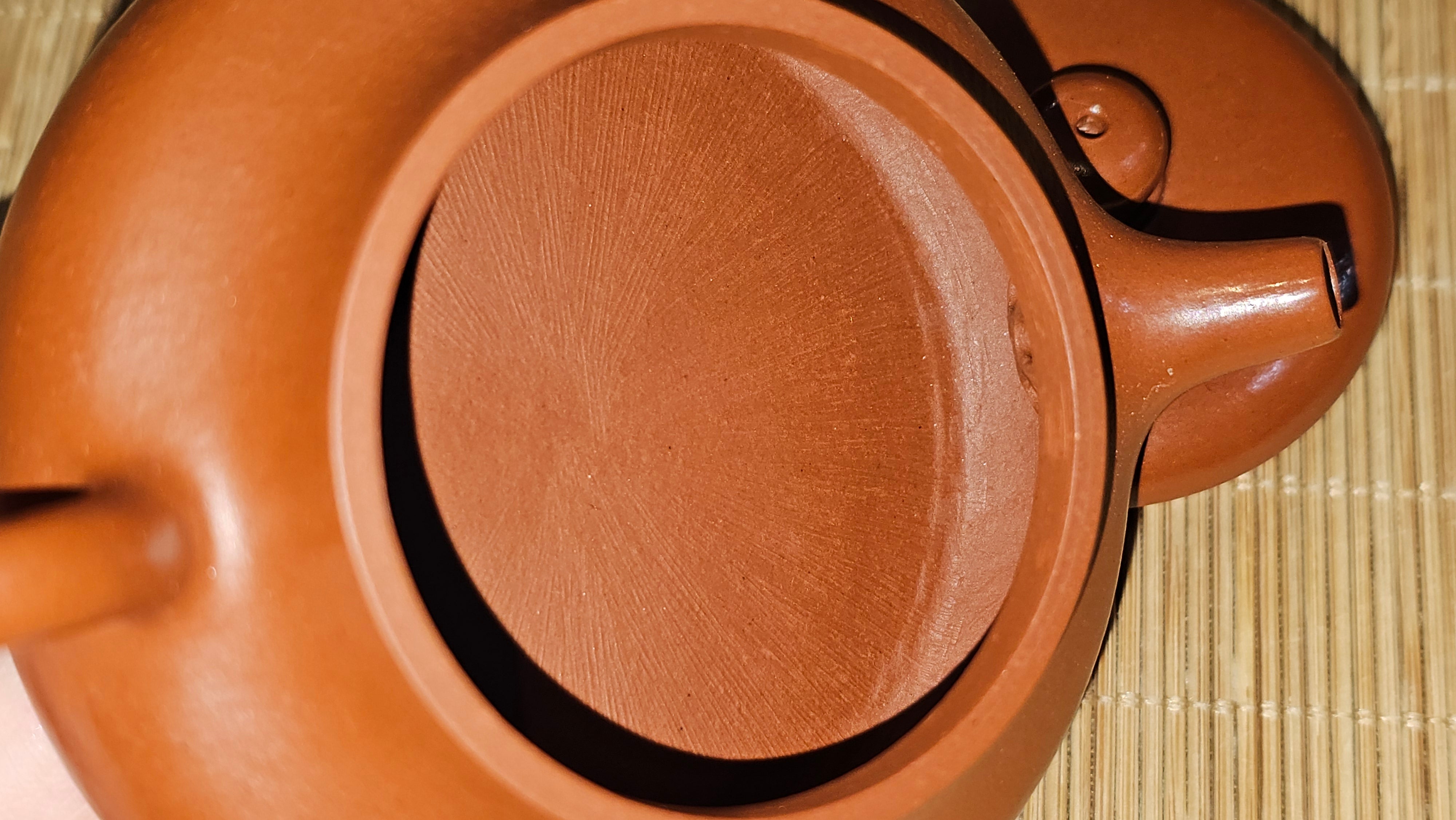 Jing Le 静乐 ~ "Quiet happiness", 101.9ml, Xiao Mei Yao Zhu Ni 小煤窑朱泥, by our Collaborative Craftsman Wang Xing 王兴 ~ Congratulations to Mr V.B., 1849hrs 9th May 2025, Grenoble, France 🇫🇷.