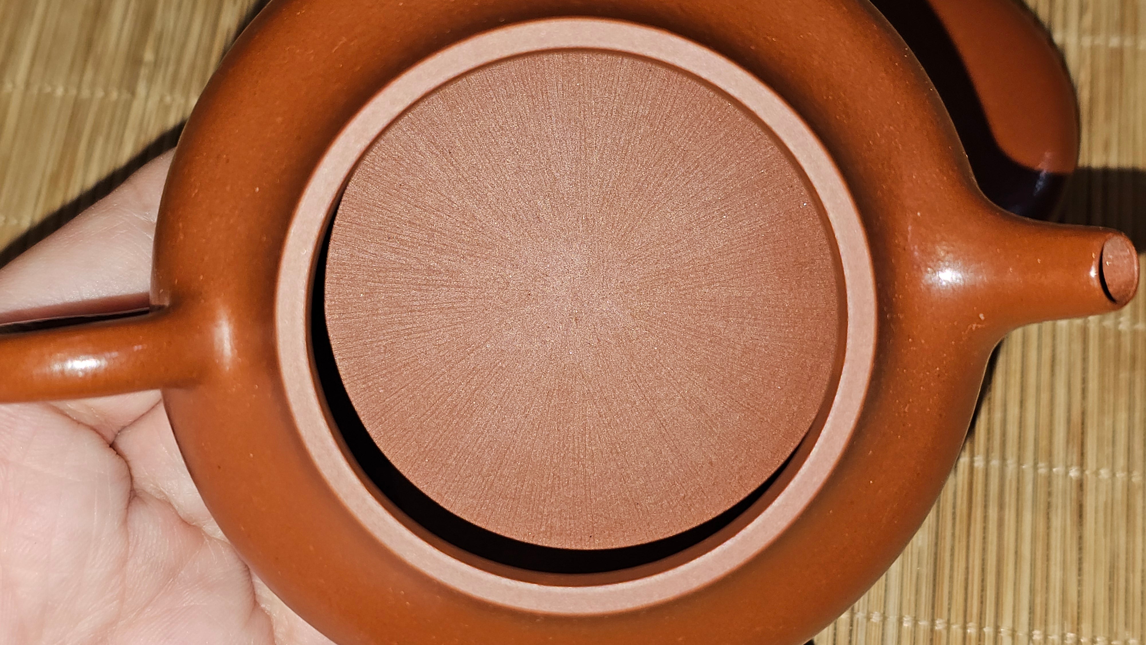 Jing Le 静乐 ~ "Quiet happiness", 101.9ml, Xiao Mei Yao Zhu Ni 小煤窑朱泥, by our Collaborative Craftsman Wang Xing 王兴 ~ Congratulations to Mr V.B., 1849hrs 9th May 2025, Grenoble, France 🇫🇷.