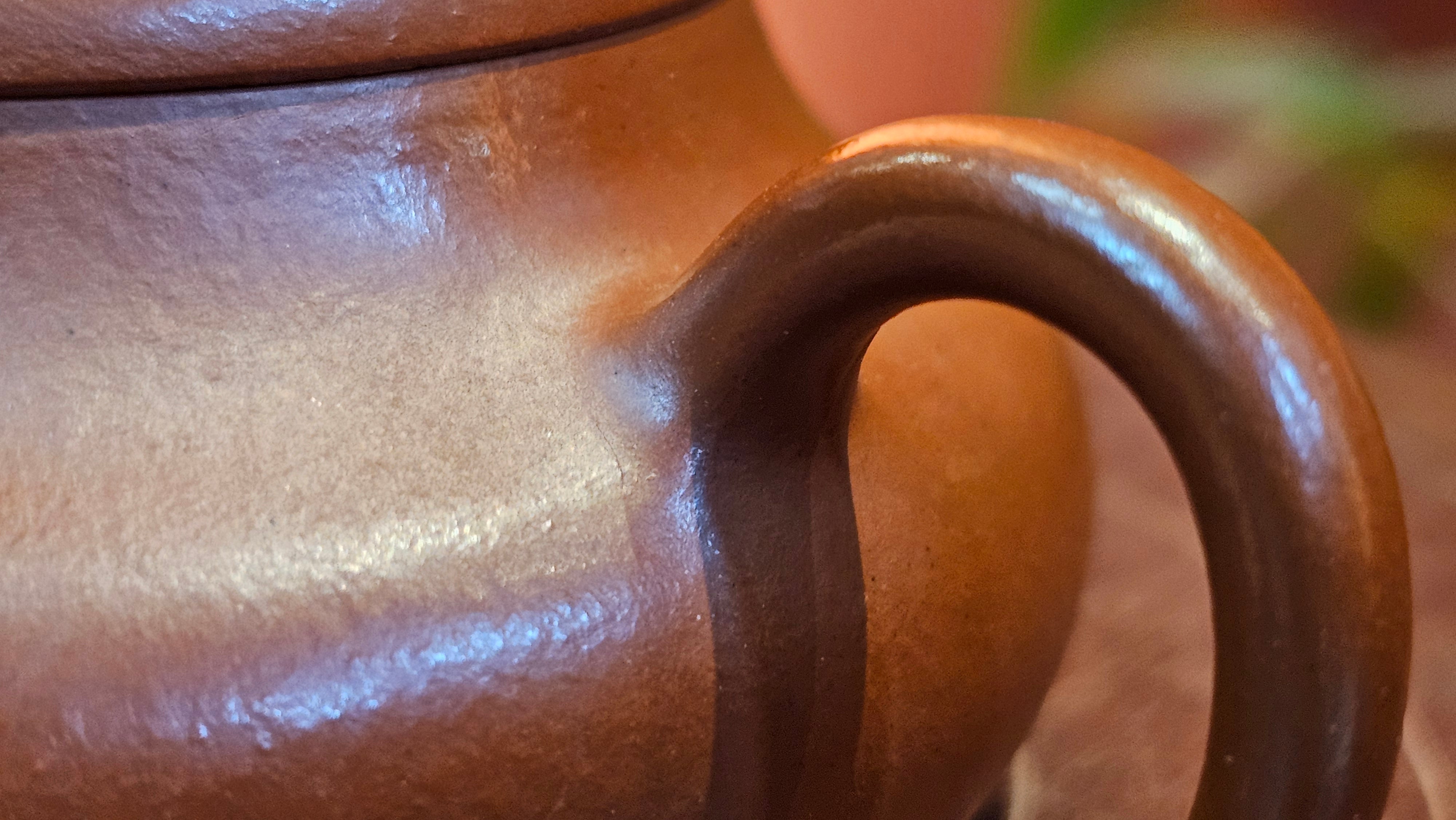 Jing Le 静乐 ~ "Quiet happiness", 101.9ml, Xiao Mei Yao Zhu Ni 小煤窑朱泥, by our Collaborative Craftsman Wang Xing 王兴 ~ Congratulations to Mr V.B., 1849hrs 9th May 2025, Grenoble, France 🇫🇷.