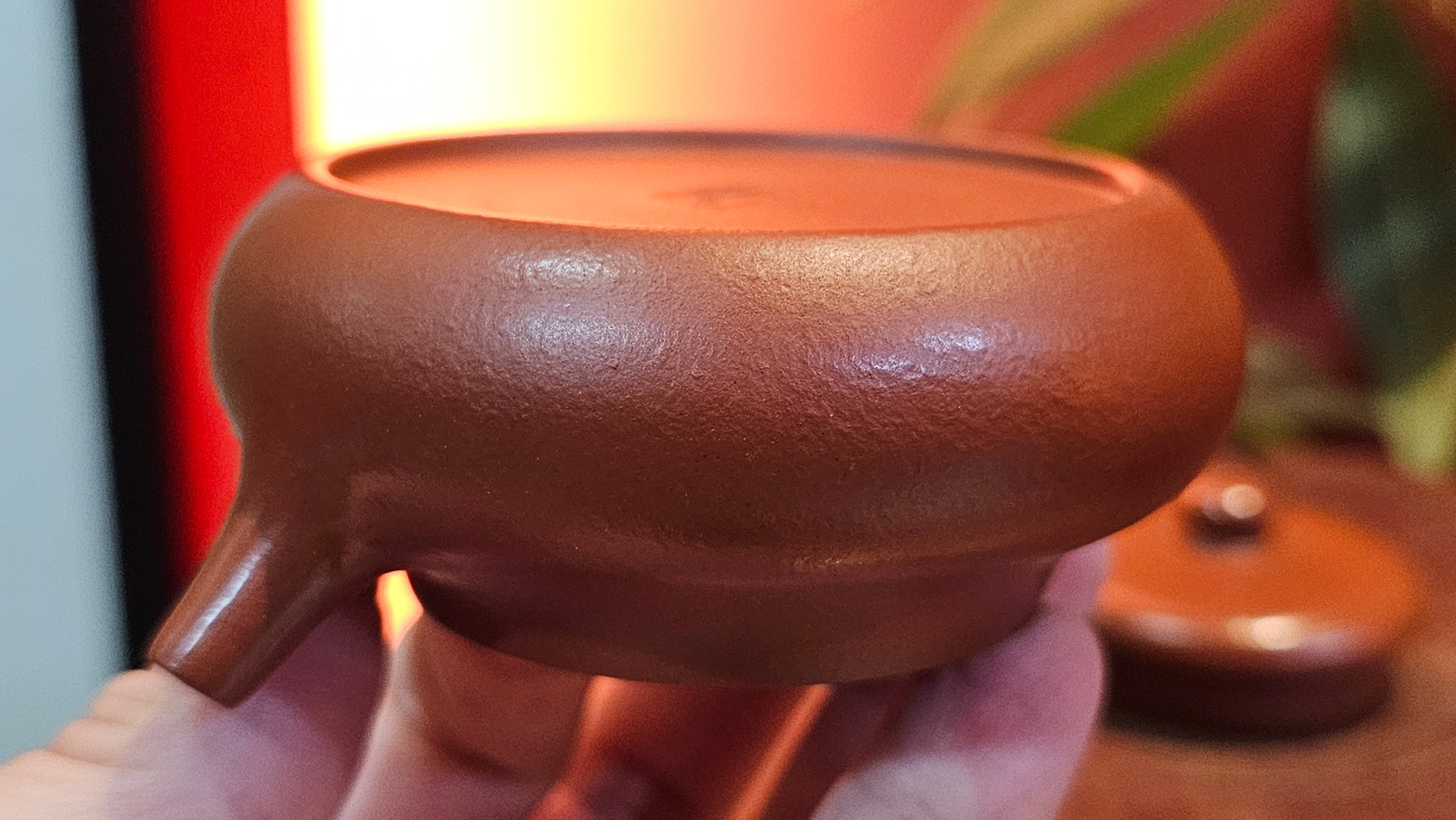 Jing Le 静乐 ~ "Quiet happiness", 101.9ml, Xiao Mei Yao Zhu Ni 小煤窑朱泥, by our Collaborative Craftsman Wang Xing 王兴 ~ Congratulations to Mr V.B., 1849hrs 9th May 2025, Grenoble, France 🇫🇷.