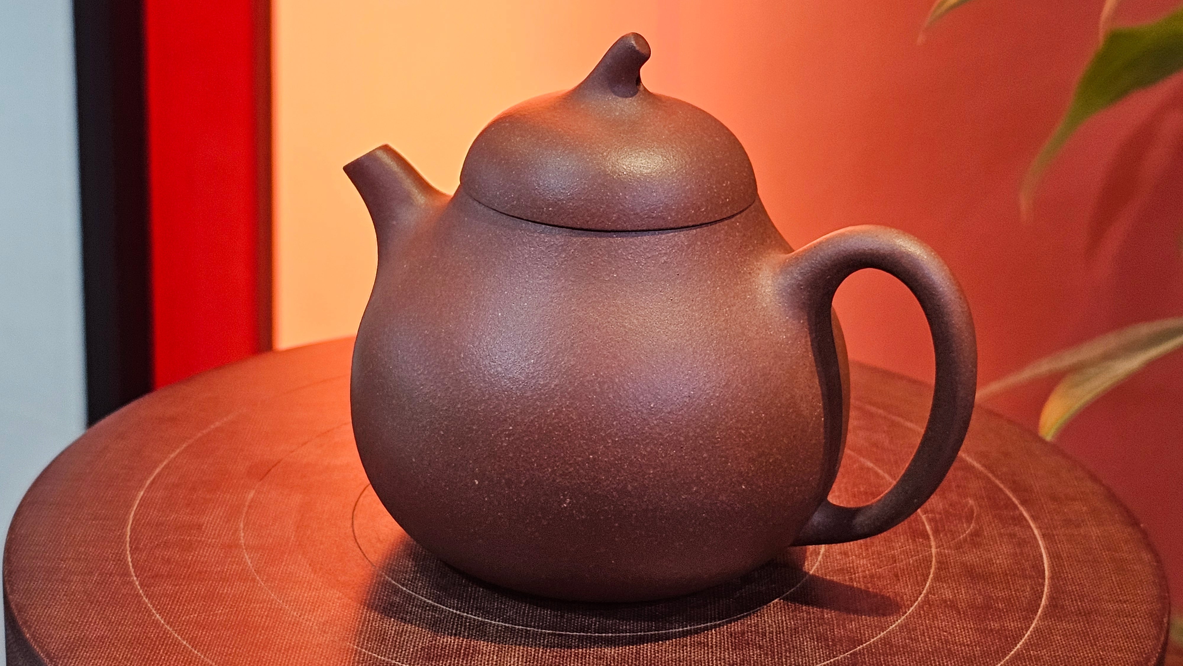 Qie Gua 茄瓜, 160.8ml, Di Cao Qing Zi Ni 底槽青紫泥, by our Craftsman Zhang Huan 张欢 ~ Congratulations to Mr A.L., 1938hrs 3rd May 2025, Israel 🇮🇱.